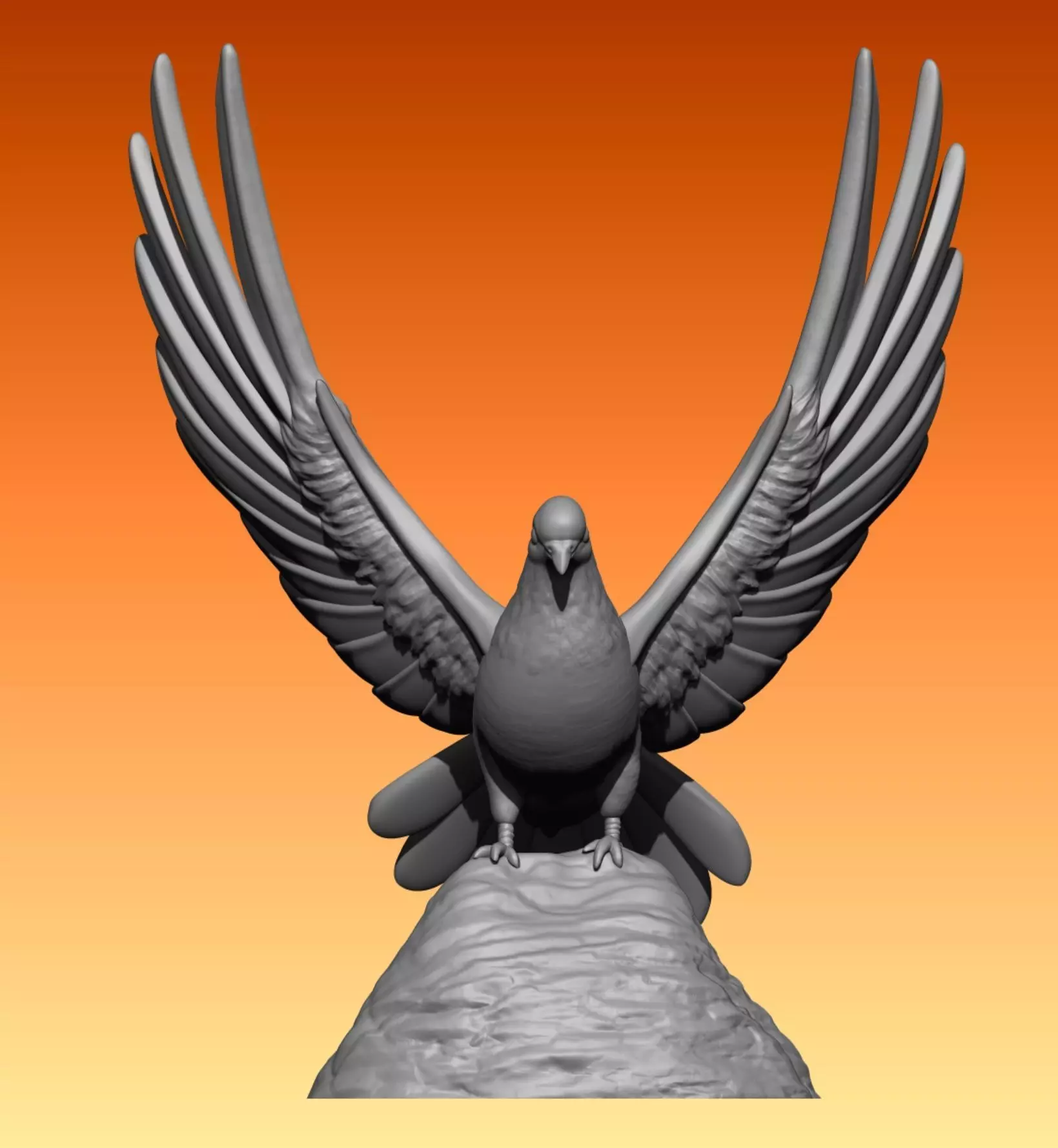 dove pigeon 3D print model_0
