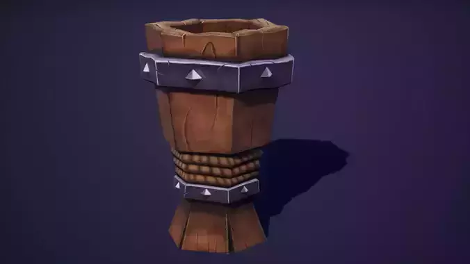 Stylized Pilsner Cup Handpainted