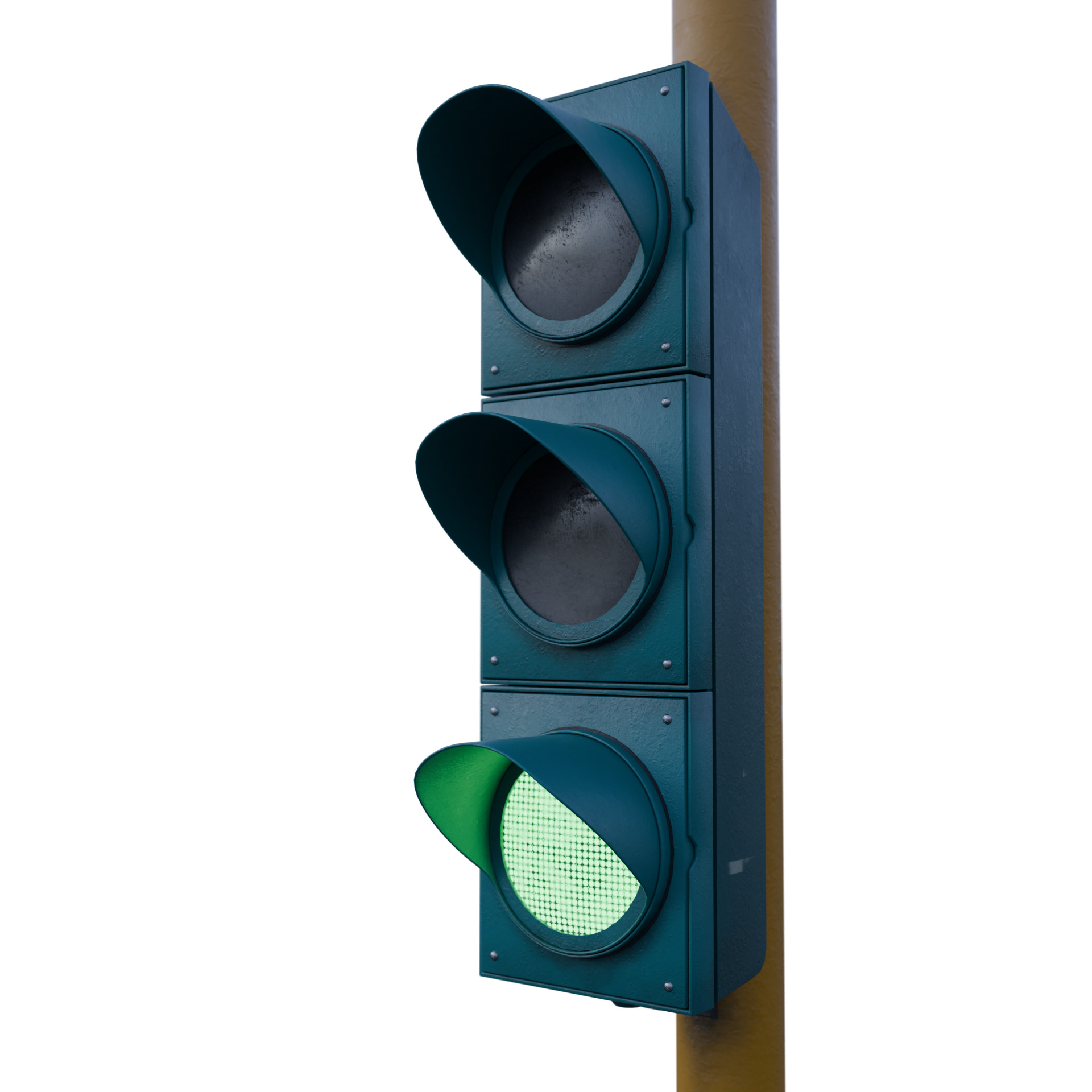 Traffic Light Low-poly 3D model_14