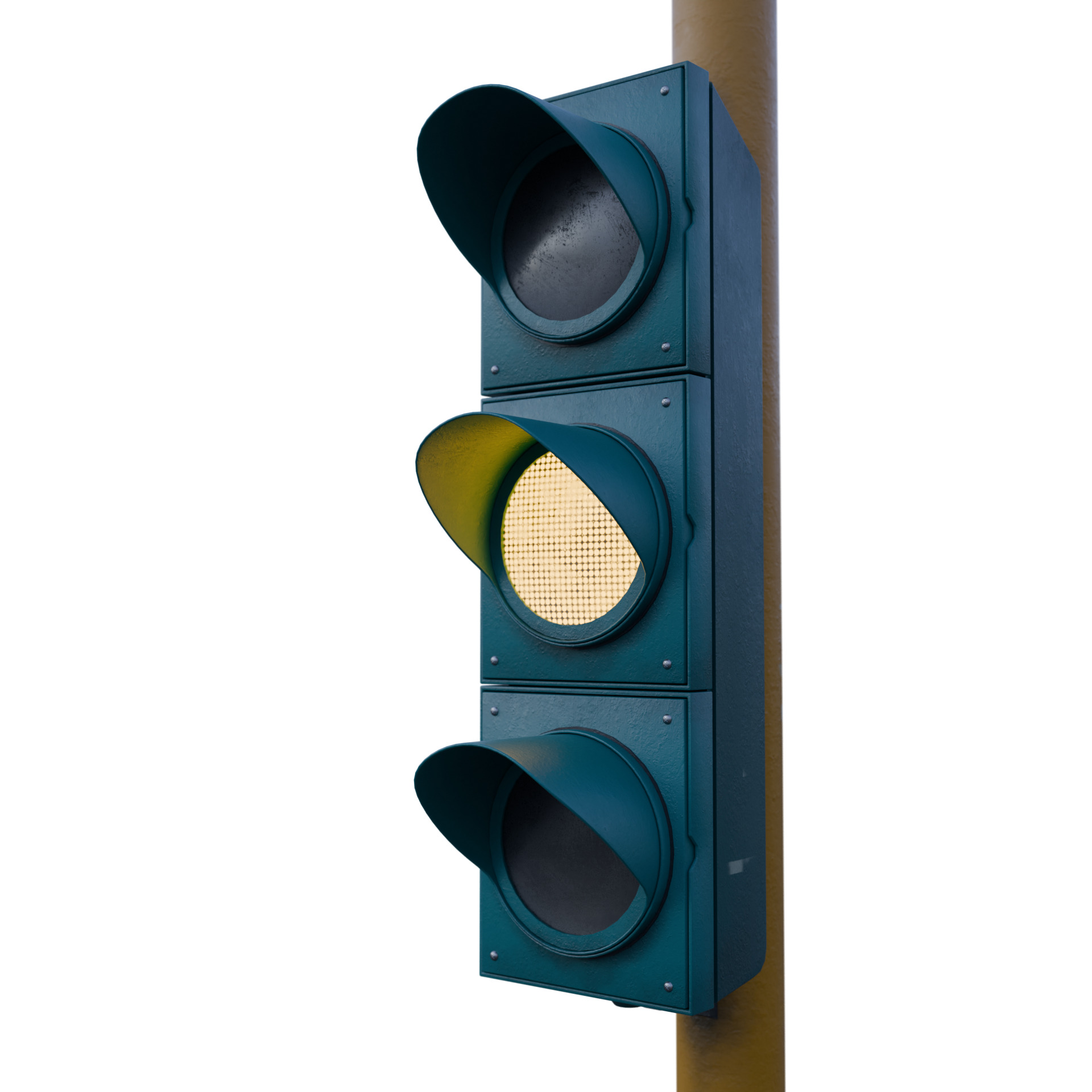 Traffic Light Low-poly 3D model_15