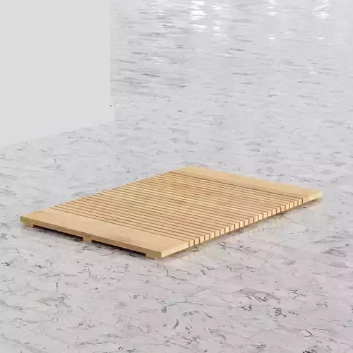 Wooden Bathroom Mat