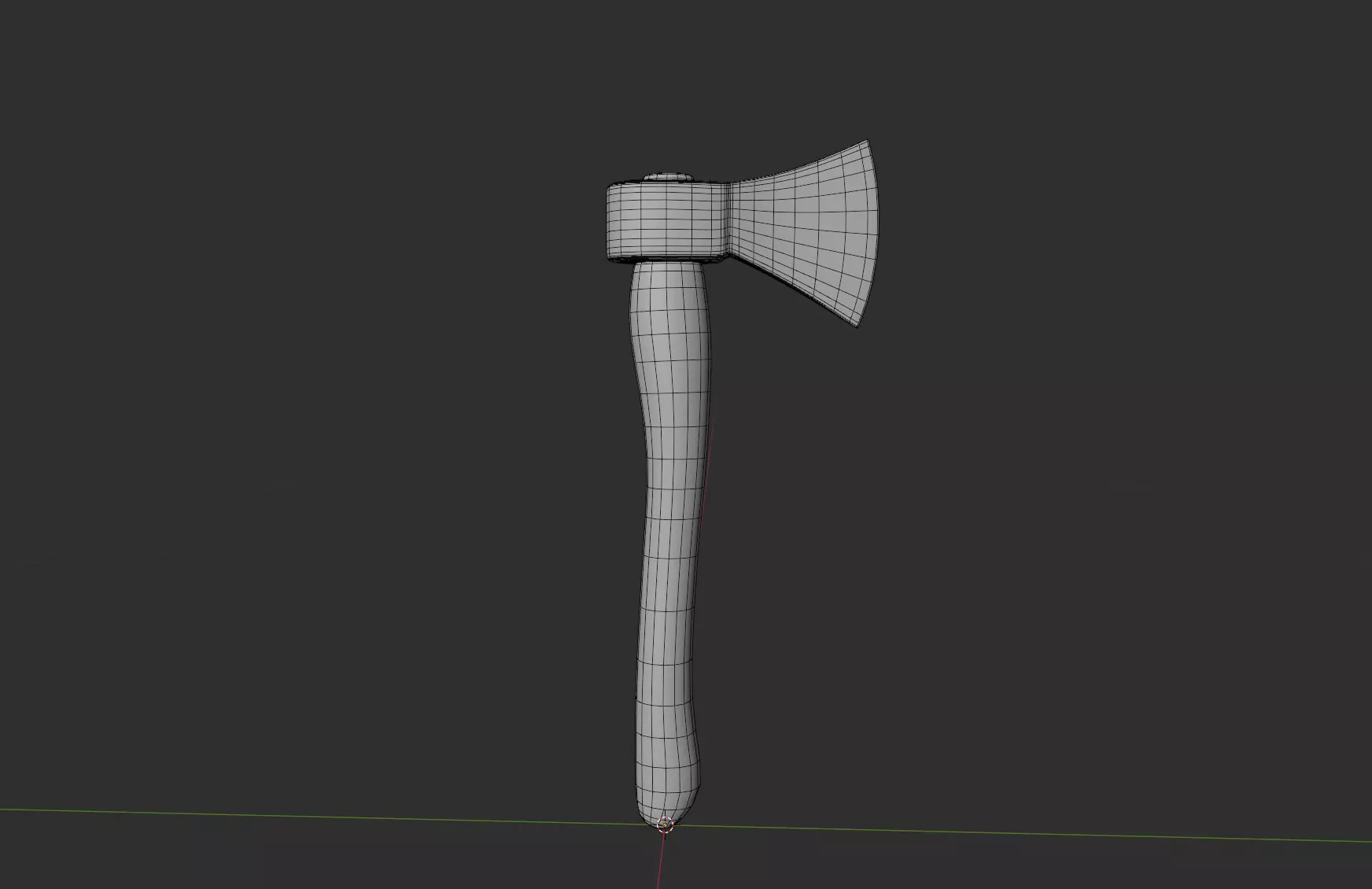 Game-Ready Axe Low-poly 3D model_9