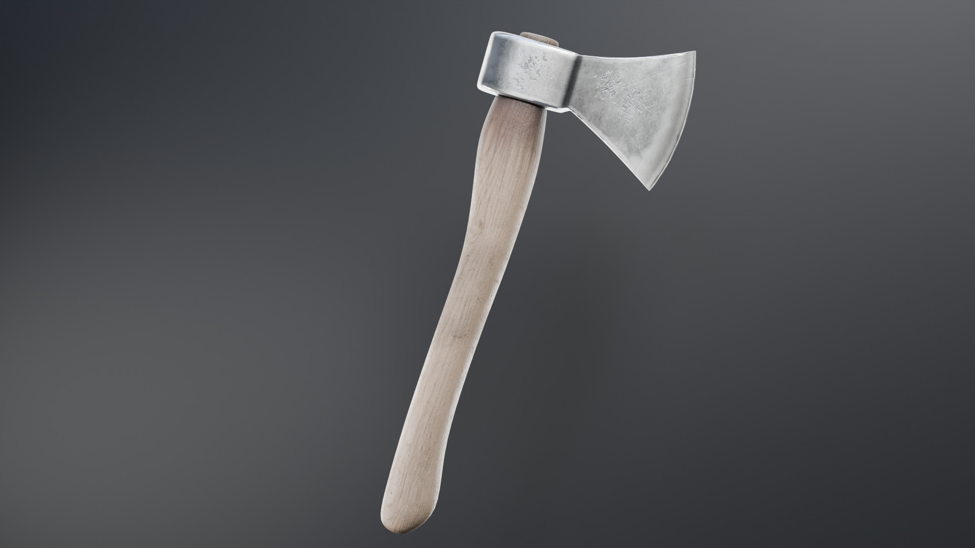 Game-Ready Axe Low-poly 3D model_6