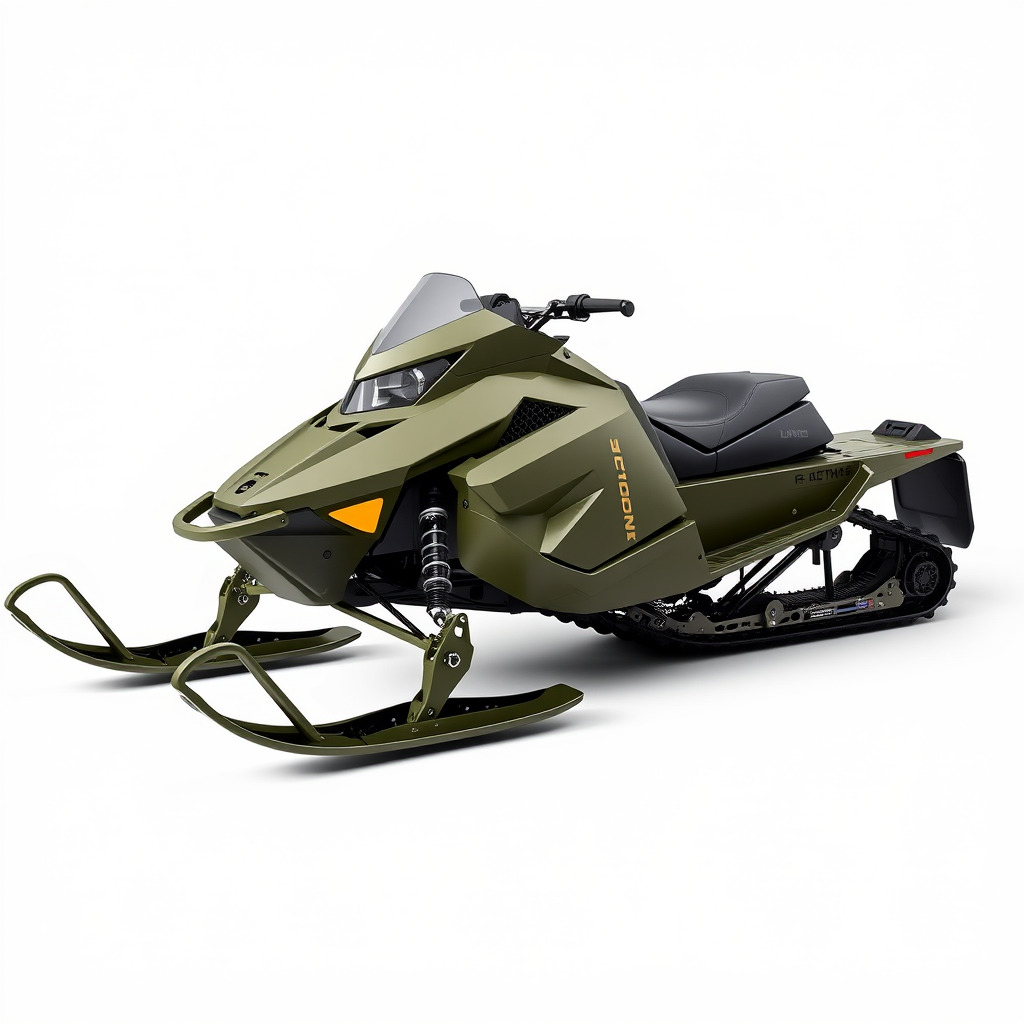 HighPerformance Snowmobile Model Pack Low-poly 3D model_4