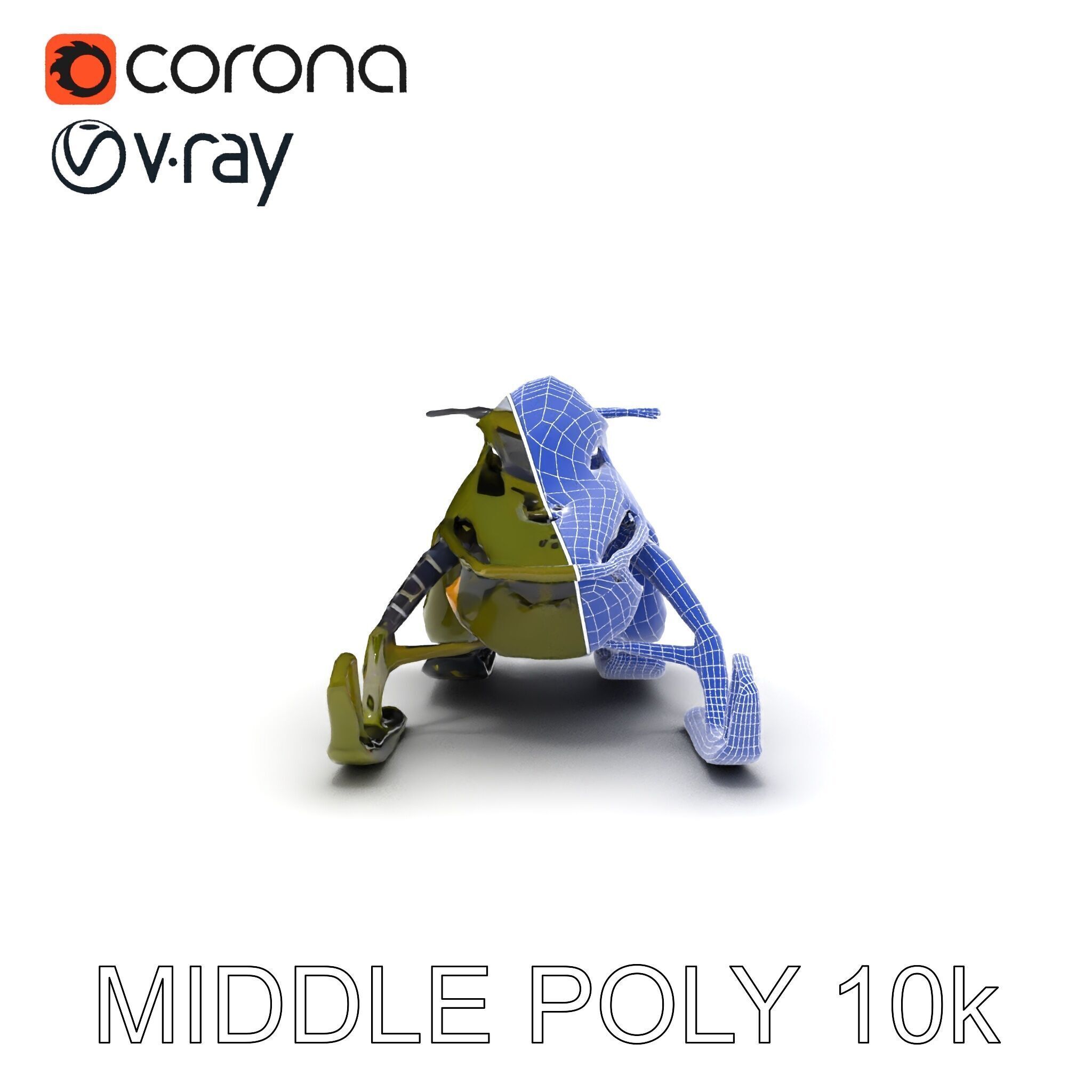 HighPerformance Snowmobile Model Pack Low-poly 3D model_8