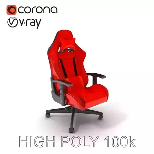Ergonomic Gaming Chair D Model Pack Low-poly 3D model