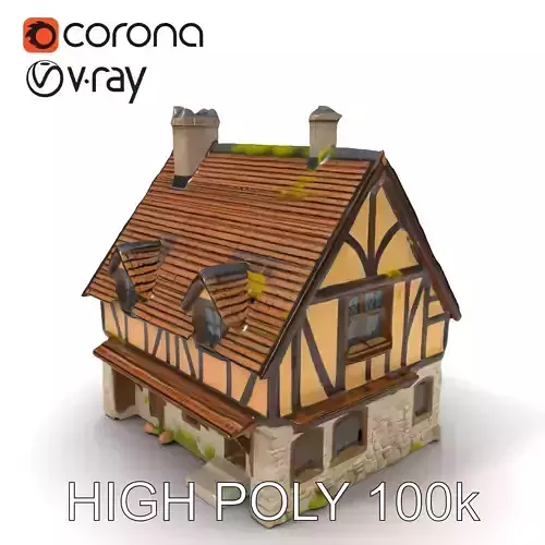 Medieval Cottage House Model Pack