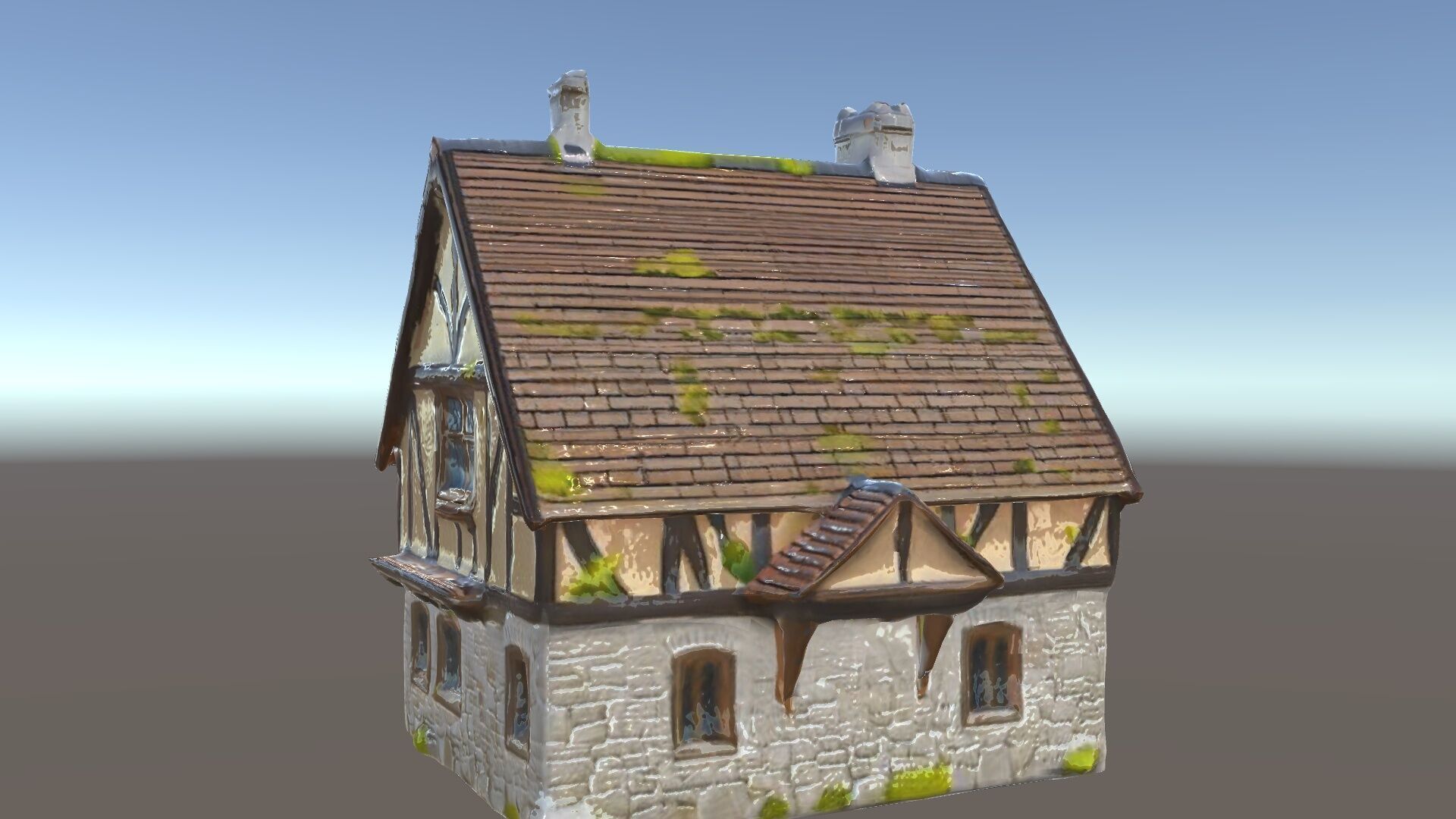 Medieval Cottage House Model Pack Low-poly 3D model_33