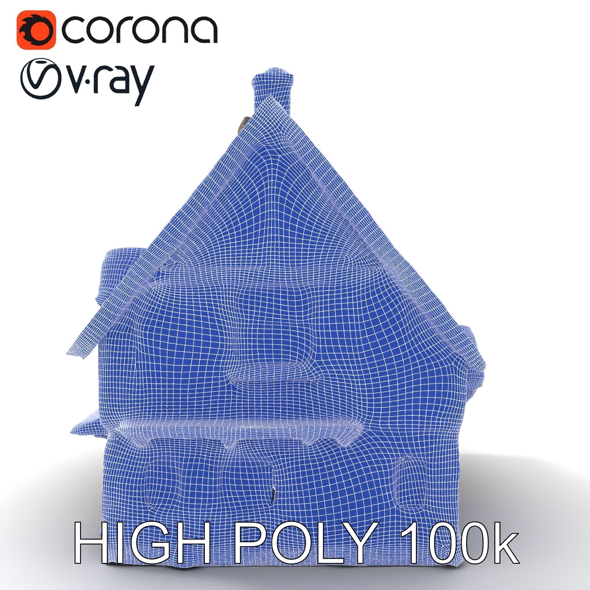 Medieval Cottage House Model Pack Low-poly 3D model_19