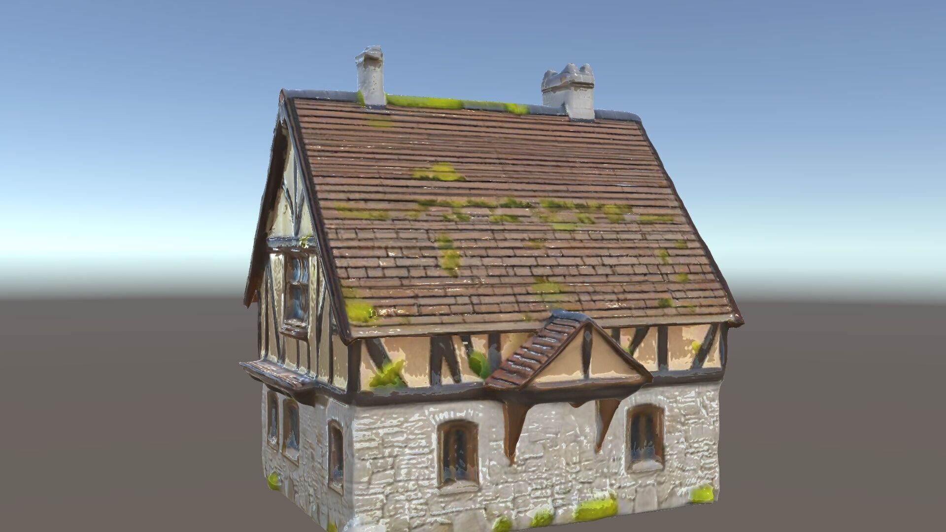 Medieval Cottage House Model Pack Low-poly 3D model_5