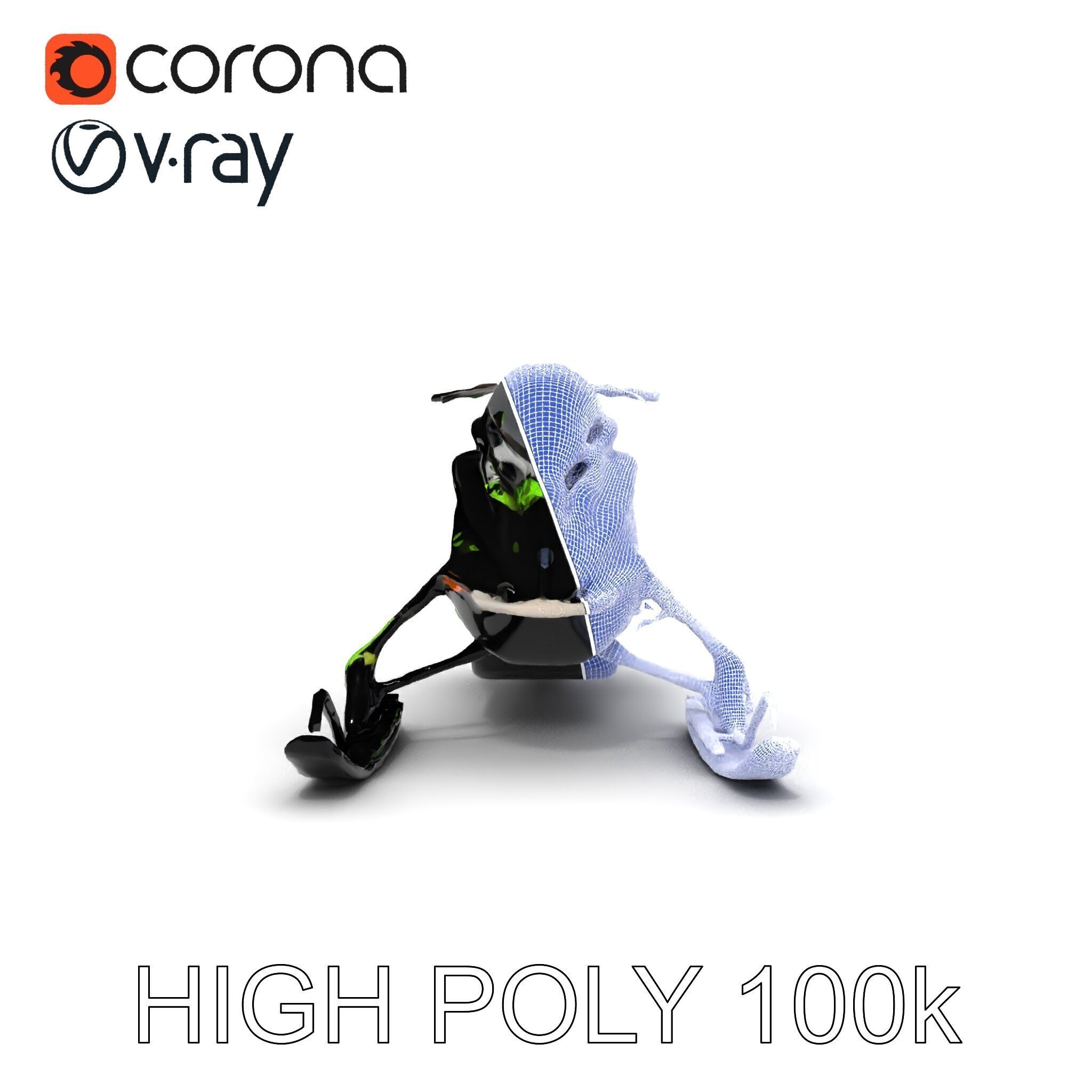 Snowmobile Model Pack with Detailed Features Low-poly 3D model_32