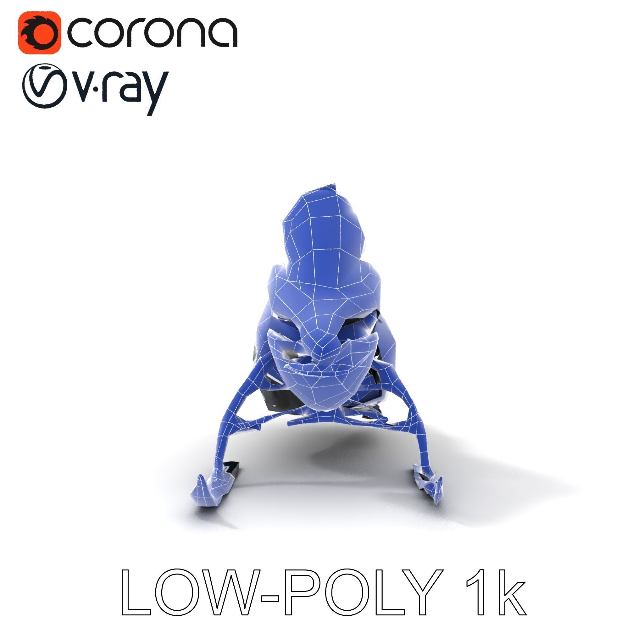 Arctic Snowmobile Model Pack with PBR Textures Low-poly 3D model_23