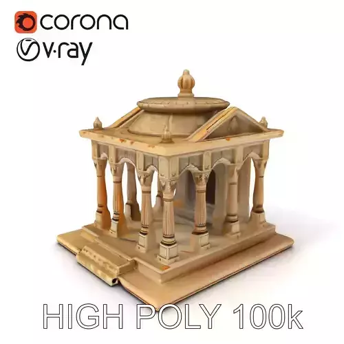 Classical Temple Architecture Model Pack