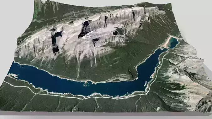 Old Goat Mountain Kananaskis County  Alberta  Canada  3D model