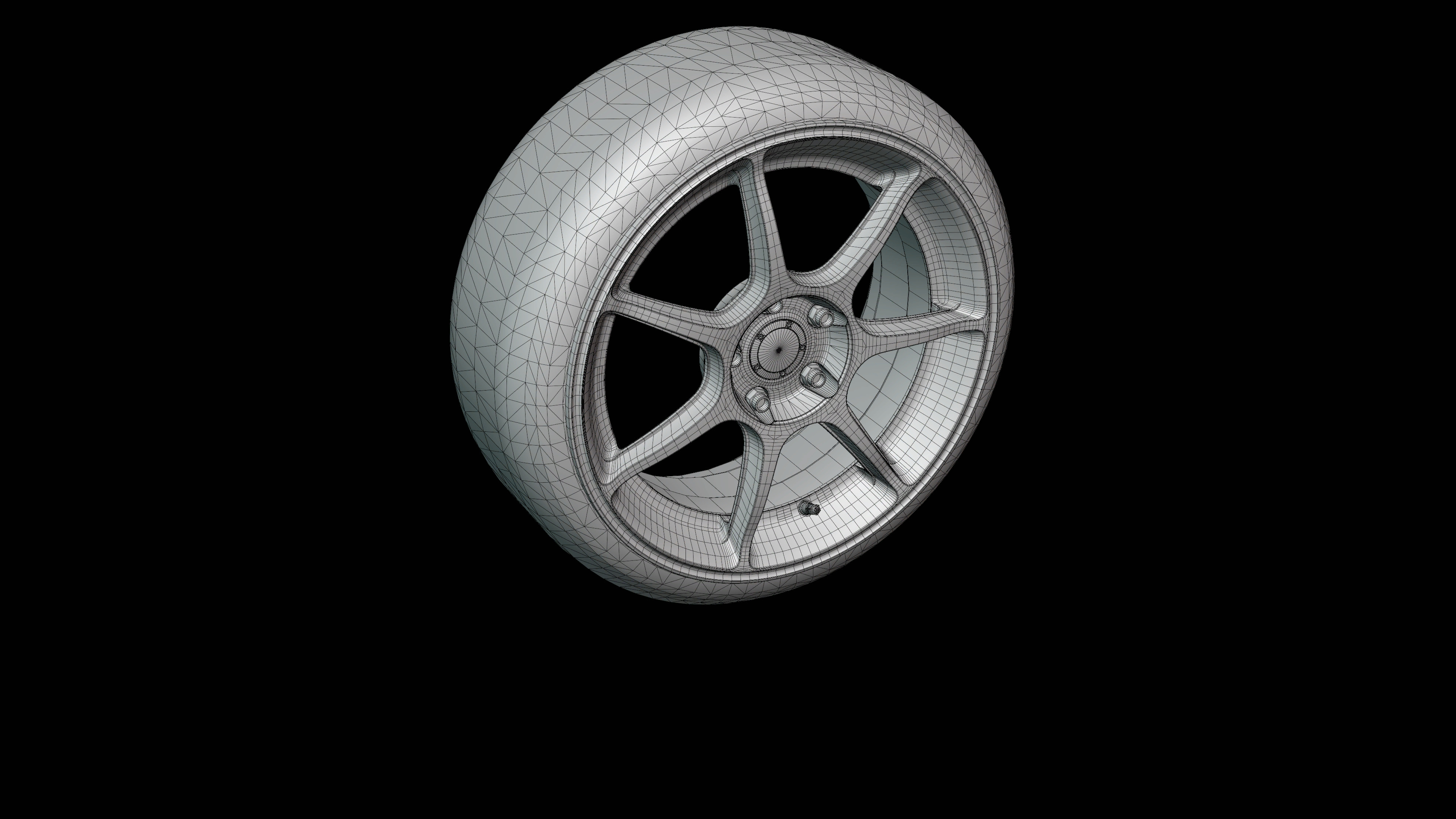 Enkei RS-M Low-poly 3D model_8