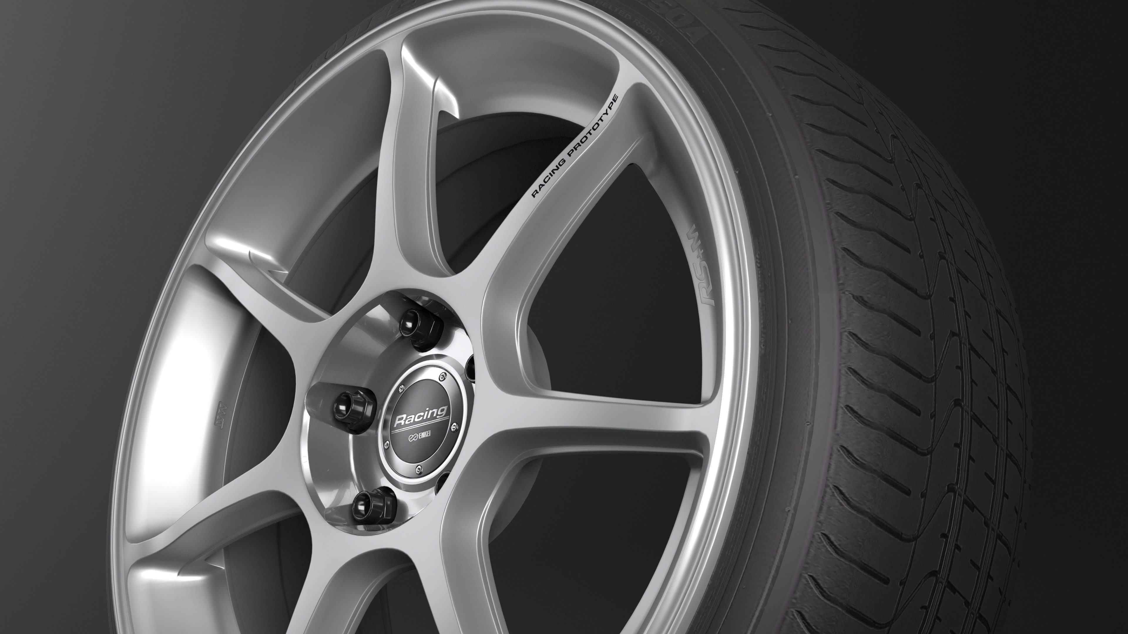 Enkei RS-M Low-poly 3D model_3