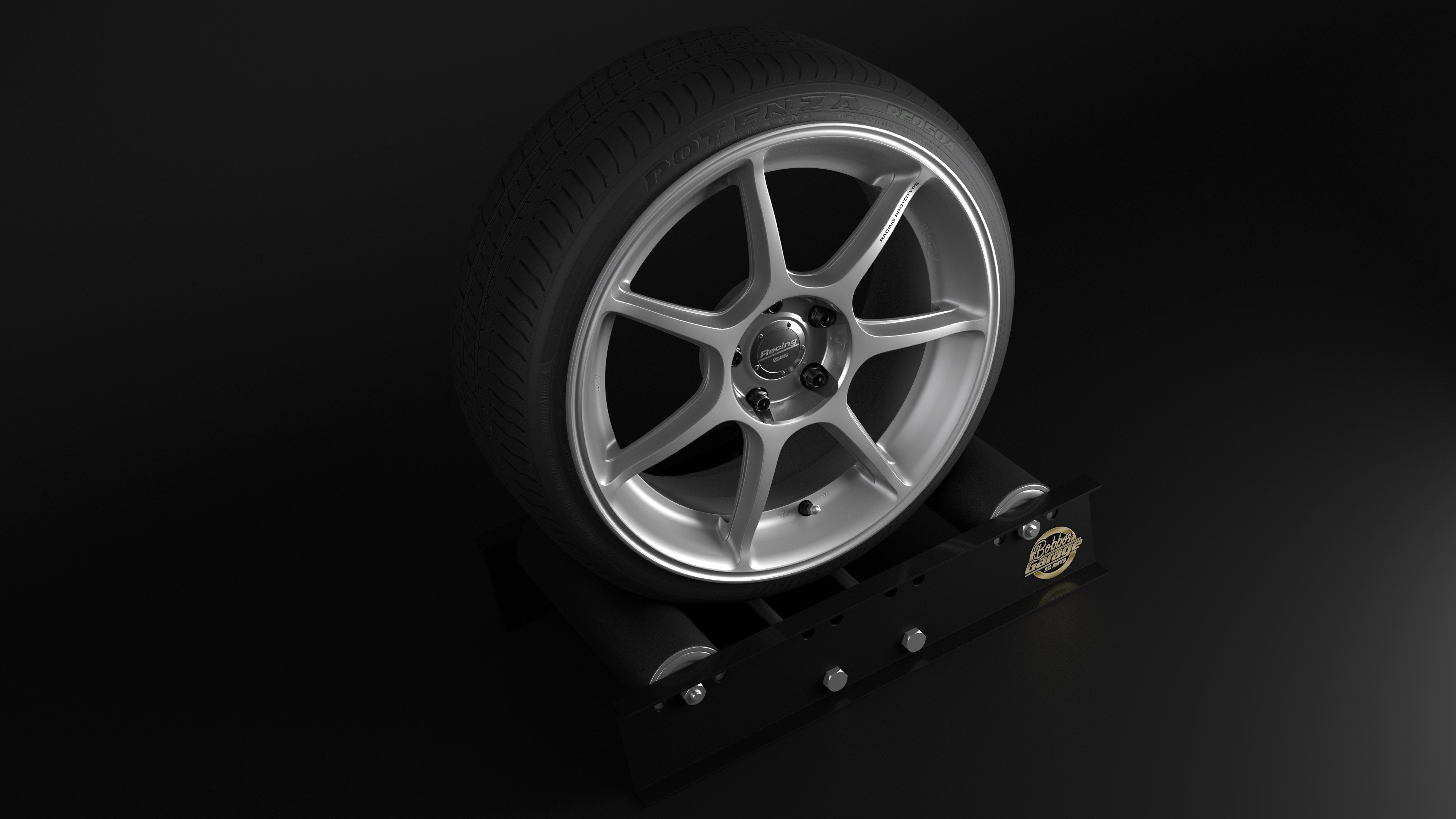 Enkei RS-M Low-poly 3D model_5