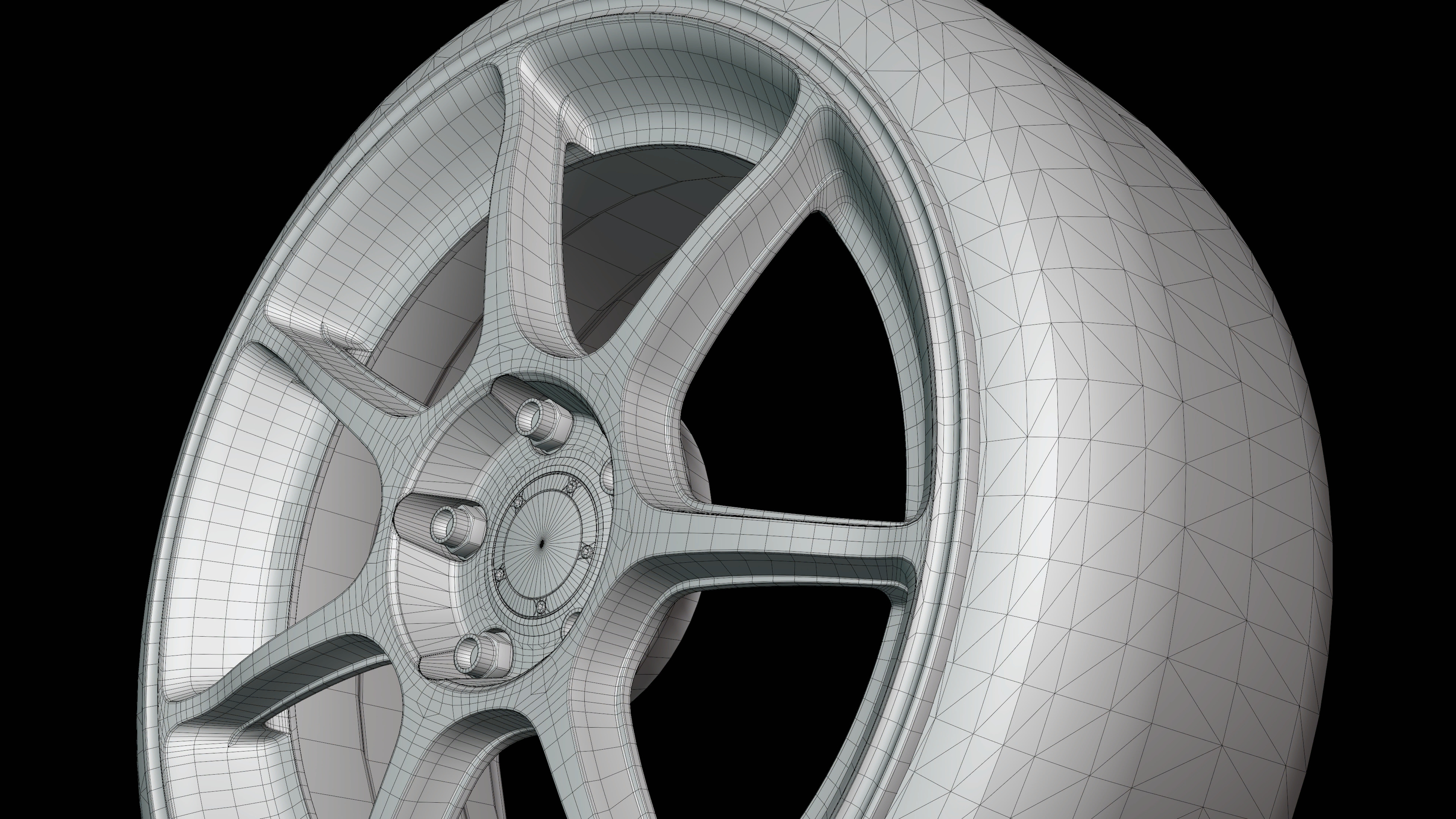 Enkei RS-M Low-poly 3D model_6