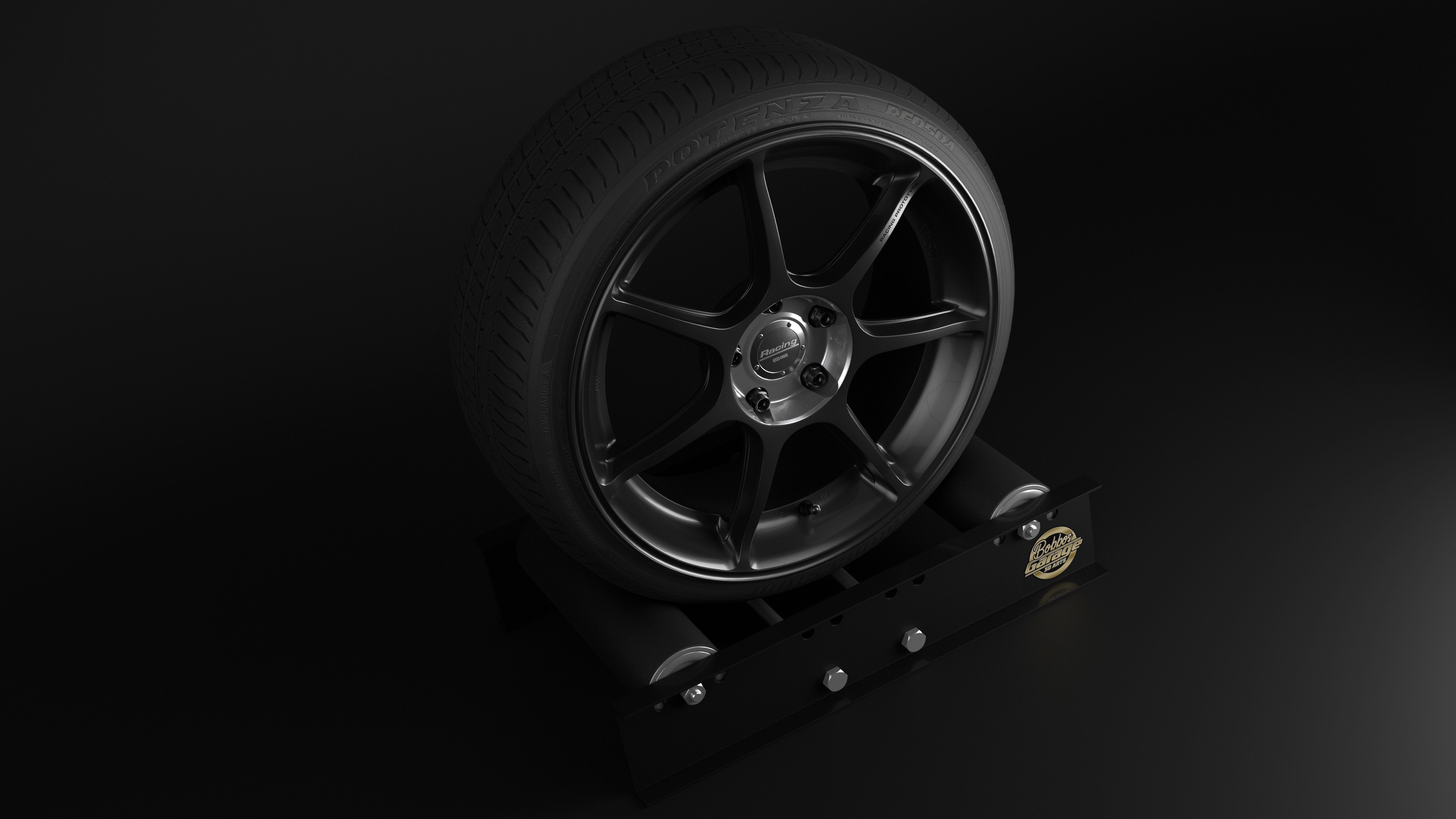 Enkei RS-M Low-poly 3D model_2