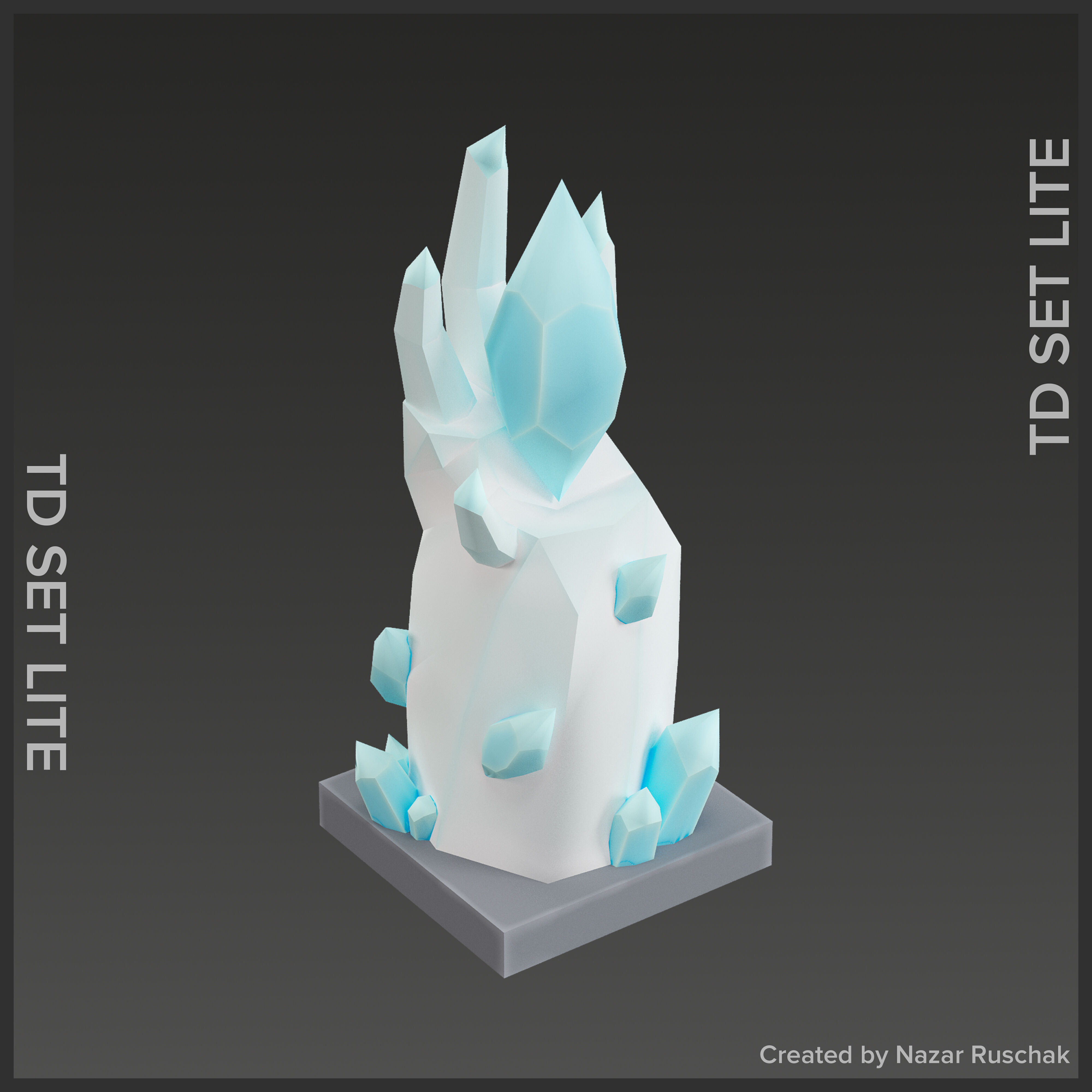 Tower Defence Set Lite Low-poly 3D model_32