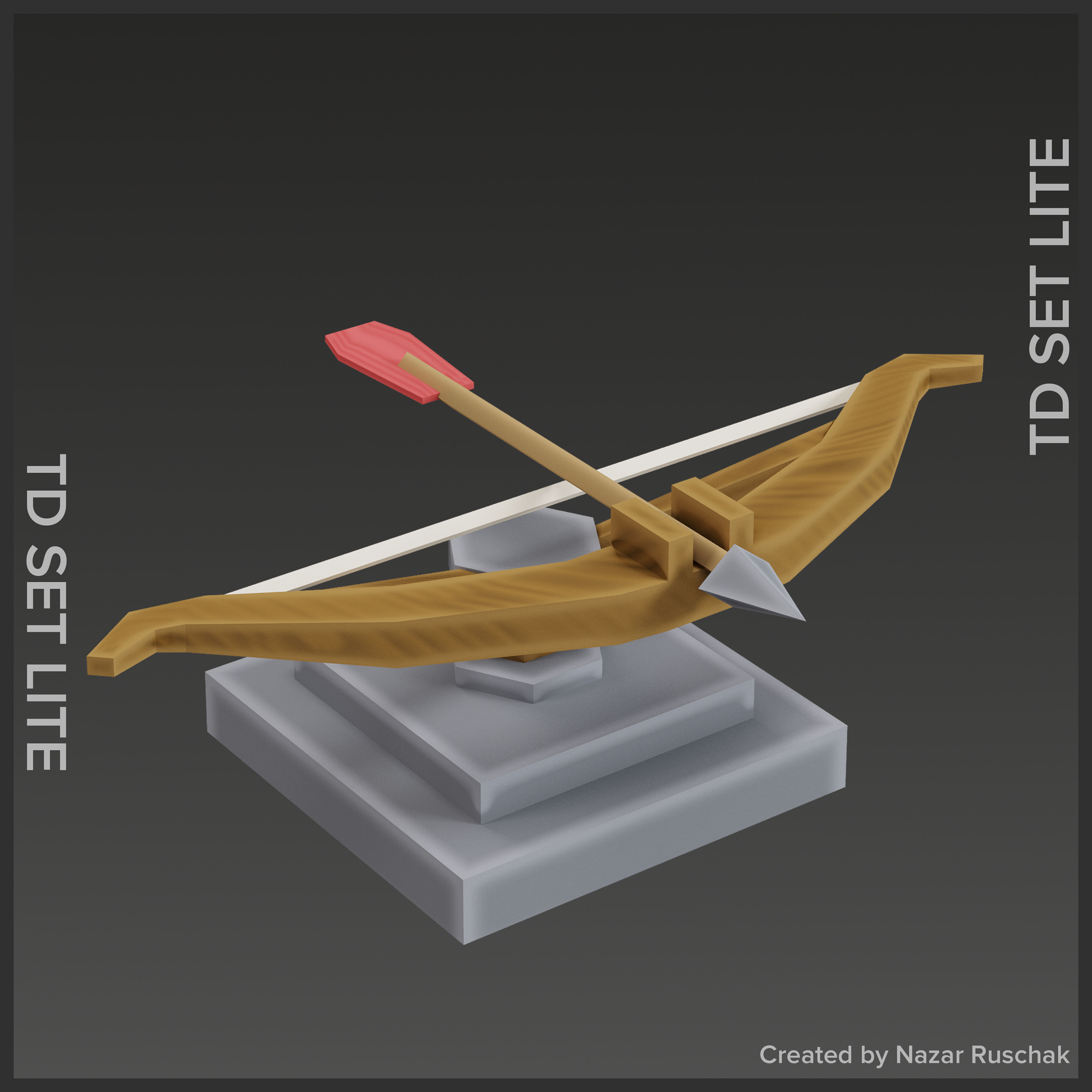 Tower Defence Set Lite Low-poly 3D model_9