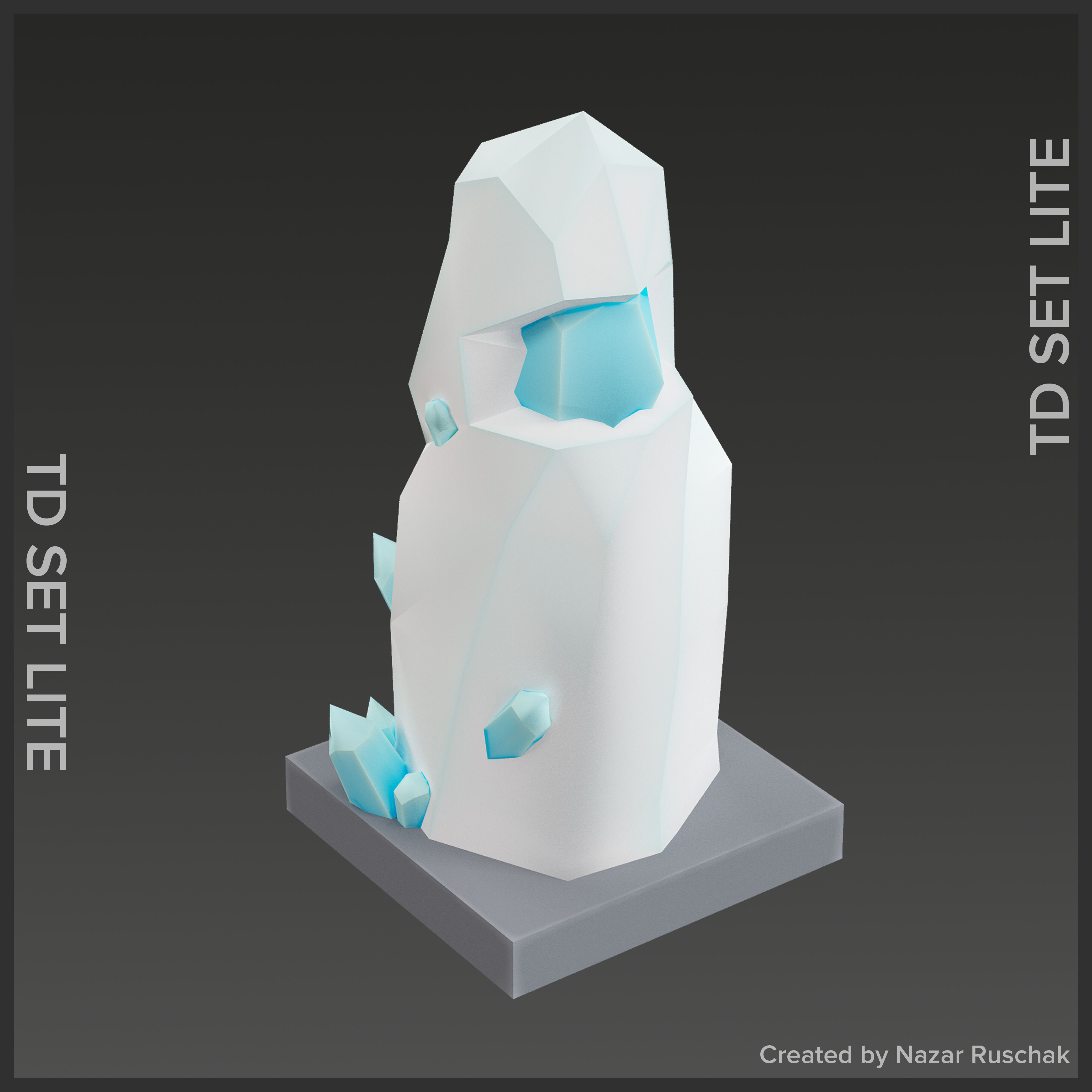 Tower Defence Set Lite Low-poly 3D model_29