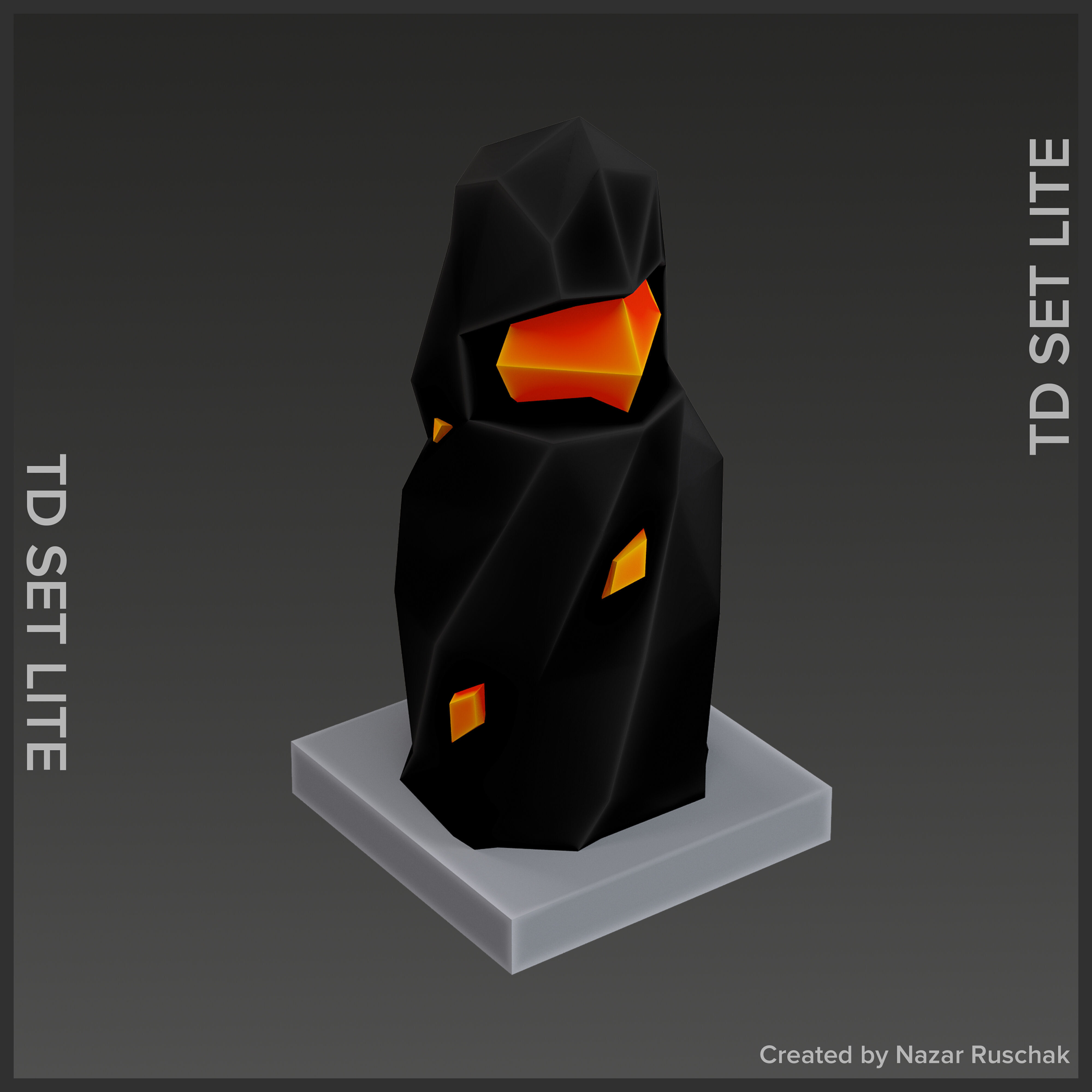 Tower Defence Set Lite Low-poly 3D model_24