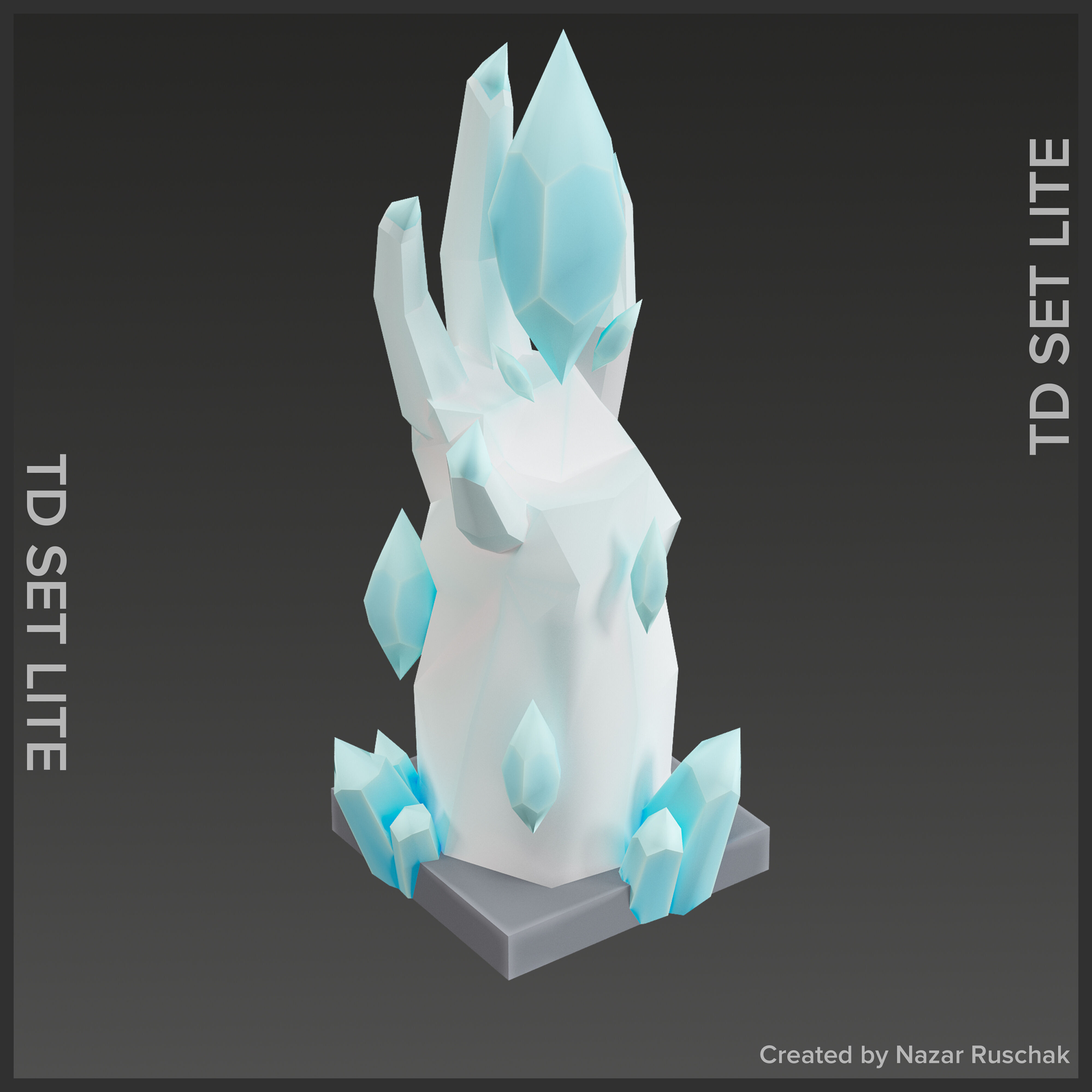 Tower Defence Set Lite Low-poly 3D model_33