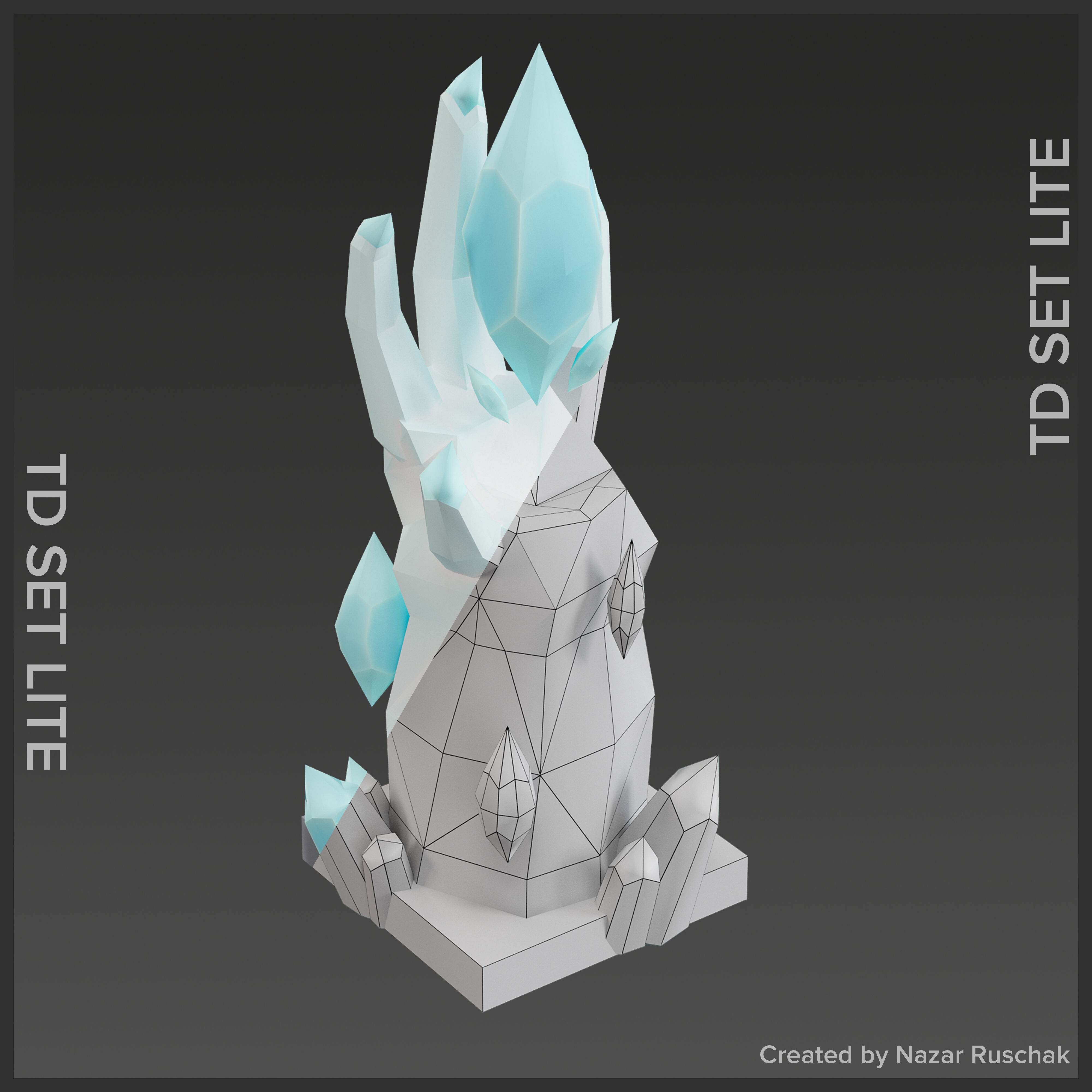 Tower Defence Set Lite Low-poly 3D model_7