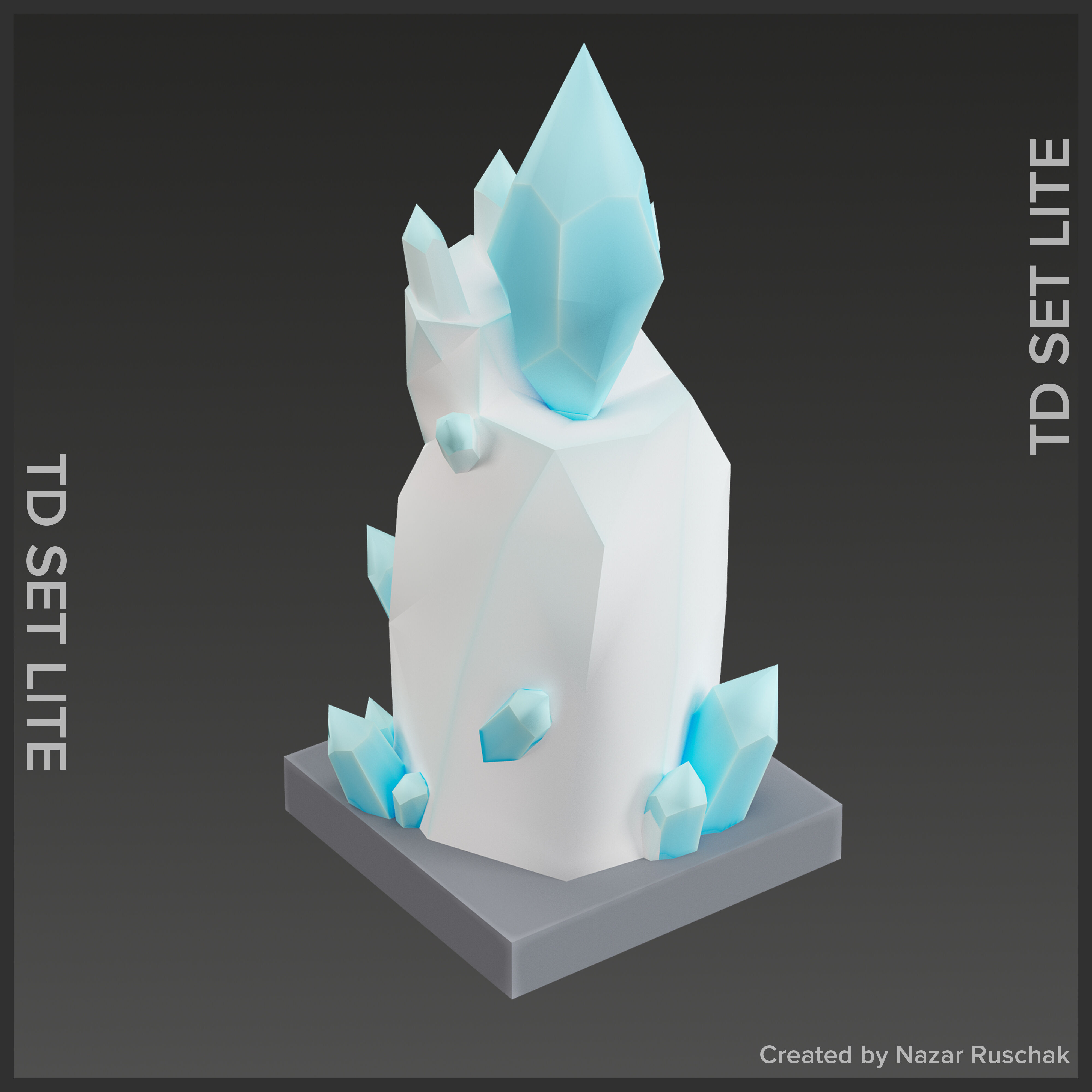 Tower Defence Set Lite Low-poly 3D model_31