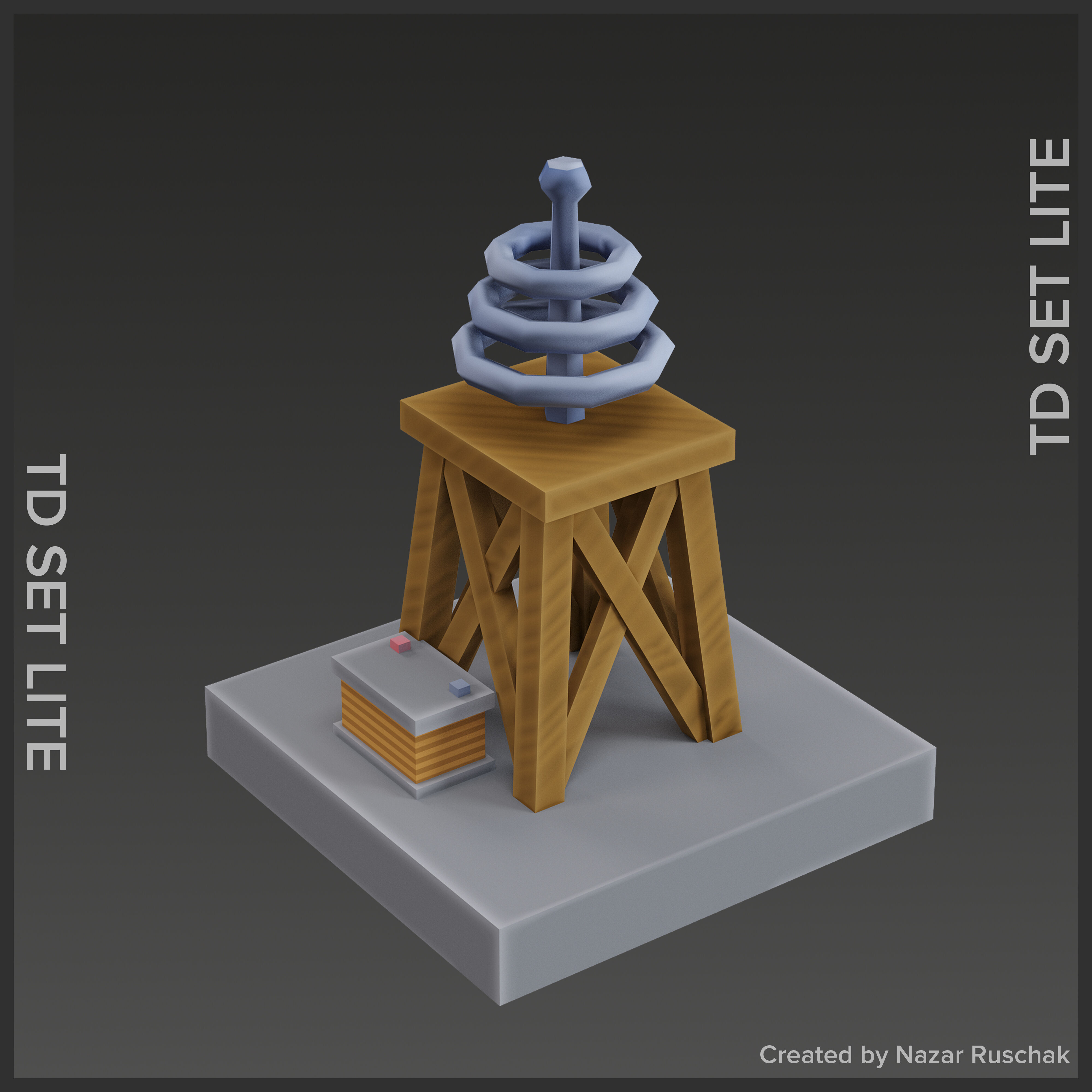 Tower Defence Set Lite Low-poly 3D model_20
