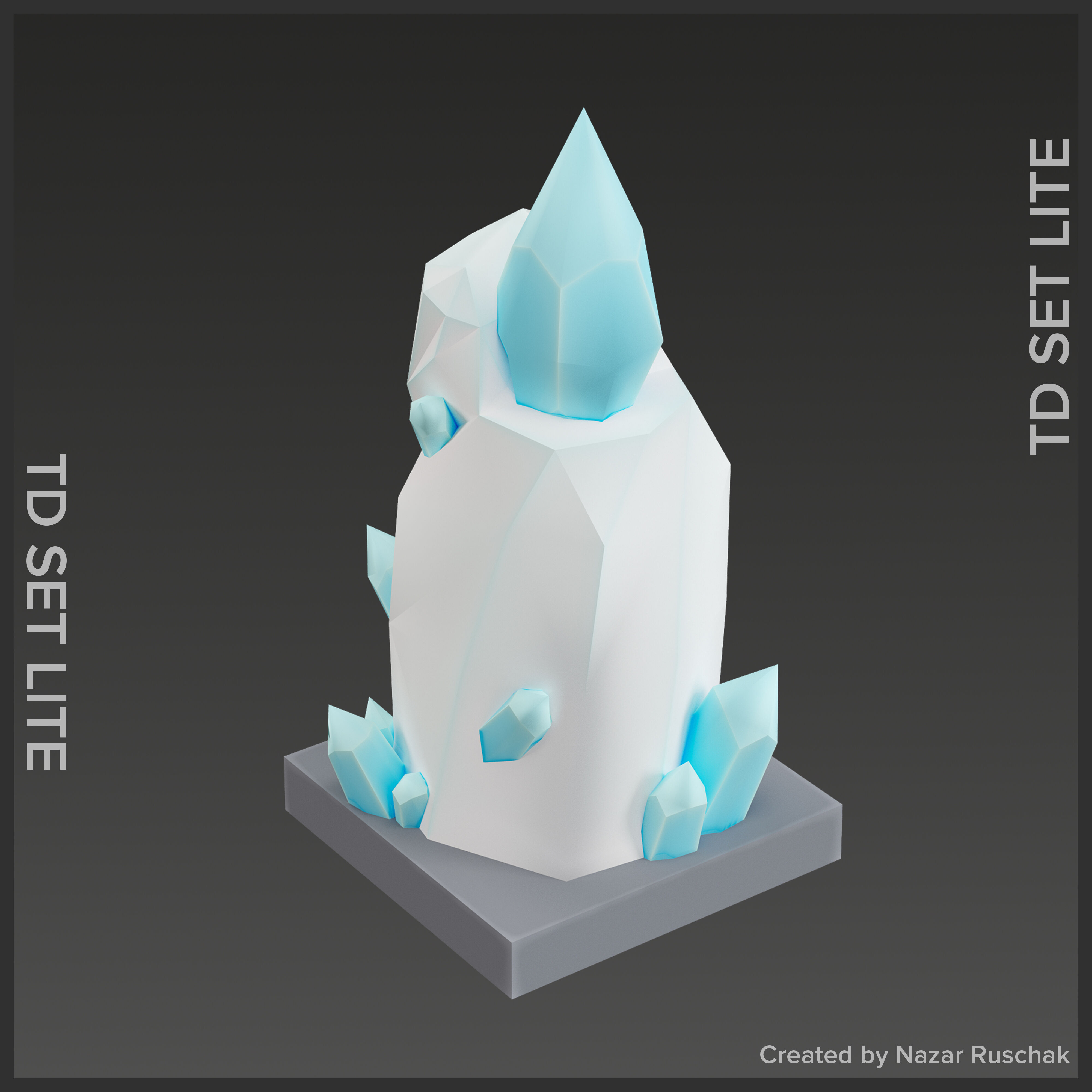 Tower Defence Set Lite Low-poly 3D model_30