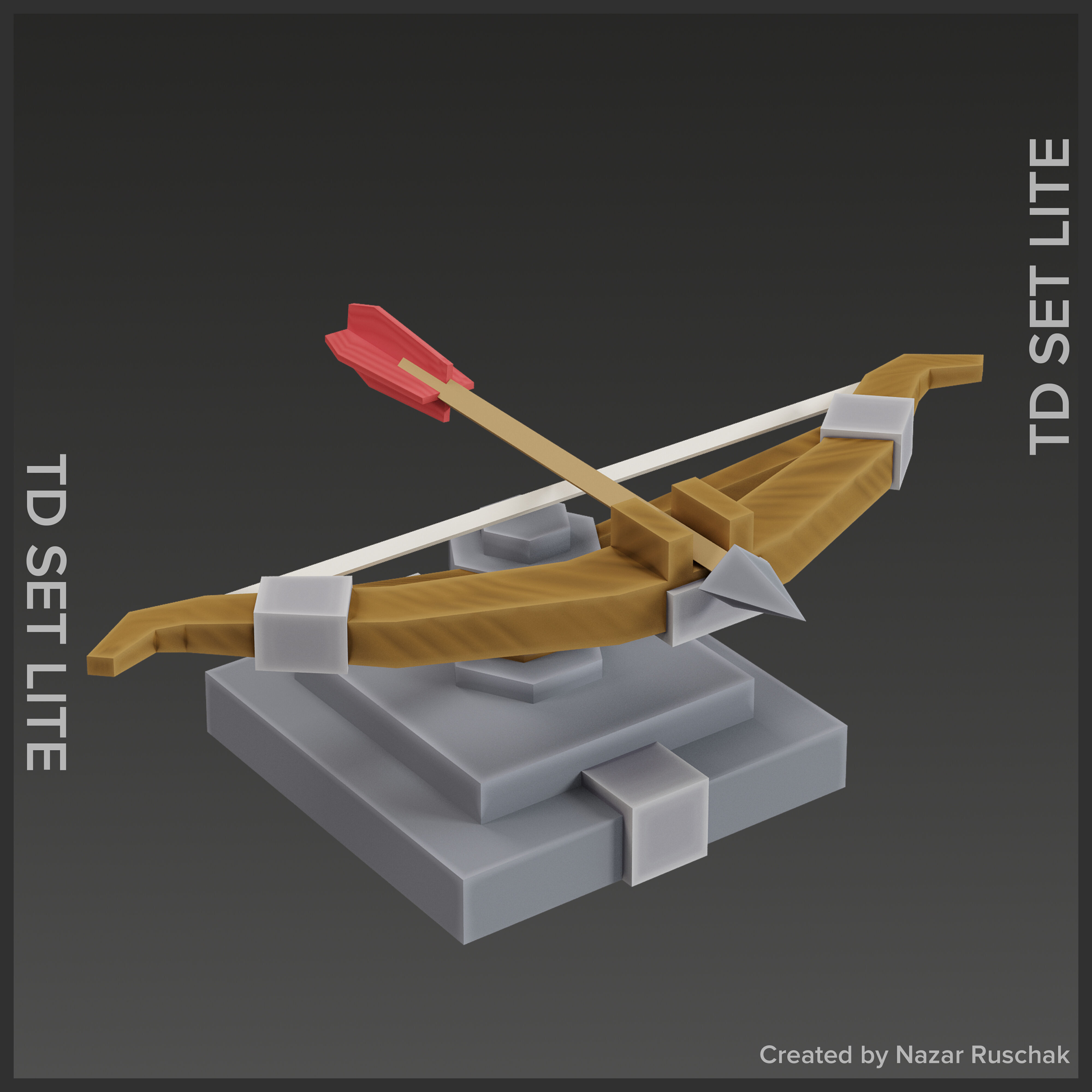 Tower Defence Set Lite Low-poly 3D model_10