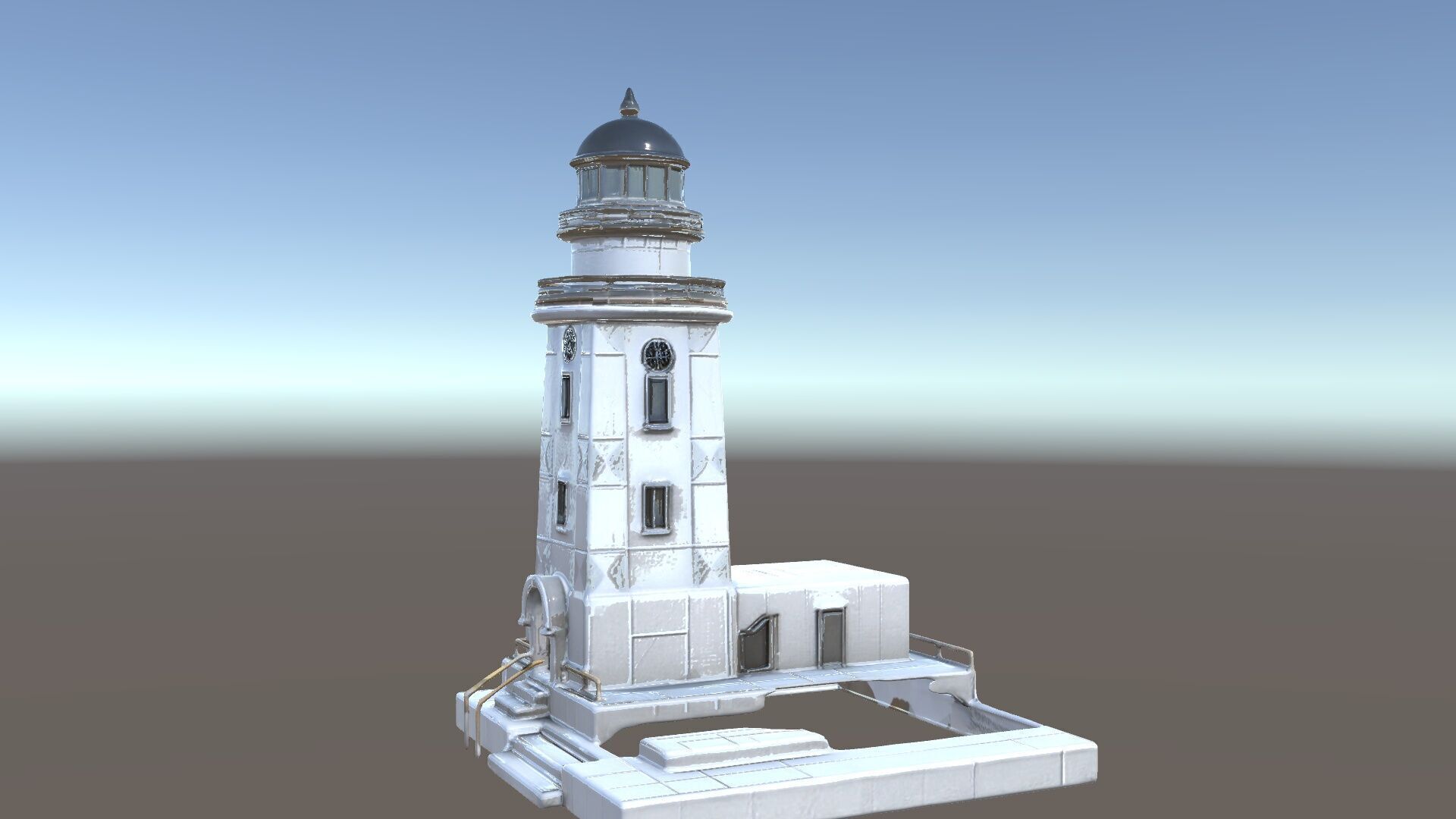 Classic Lighthouse model pack for architectural visualization Low-poly 3D model_5