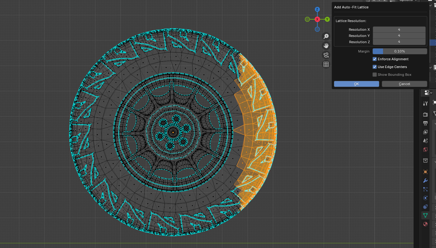 Volume Auto-Fit Lattice Addon for Blender 3D model_2
