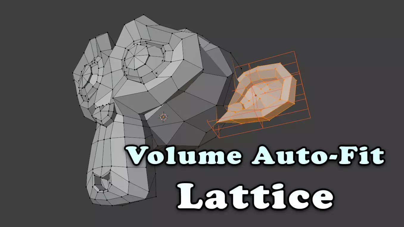 Volume Auto-Fit Lattice Addon for Blender 3D model_0