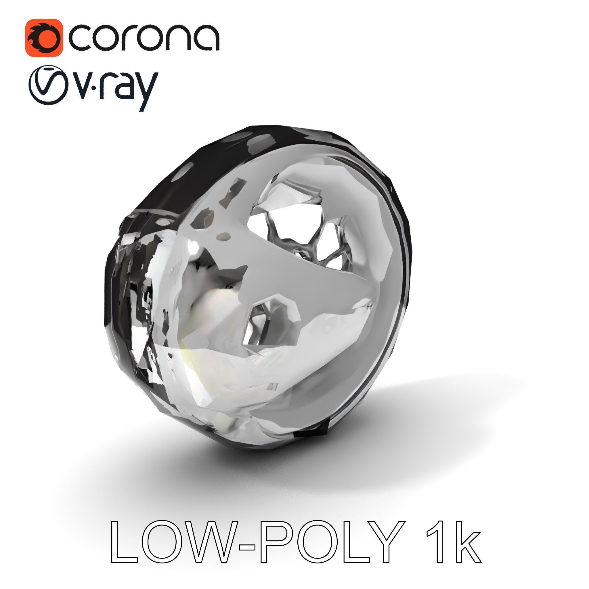 Futuristic Wheel Model Pack with Three Detail Levels Low-poly 3D model_23