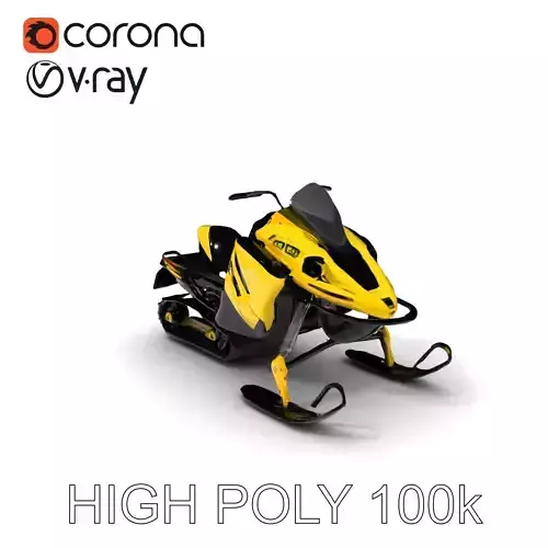 Sleek Snowmobile D Model Pack for Winter Adventures