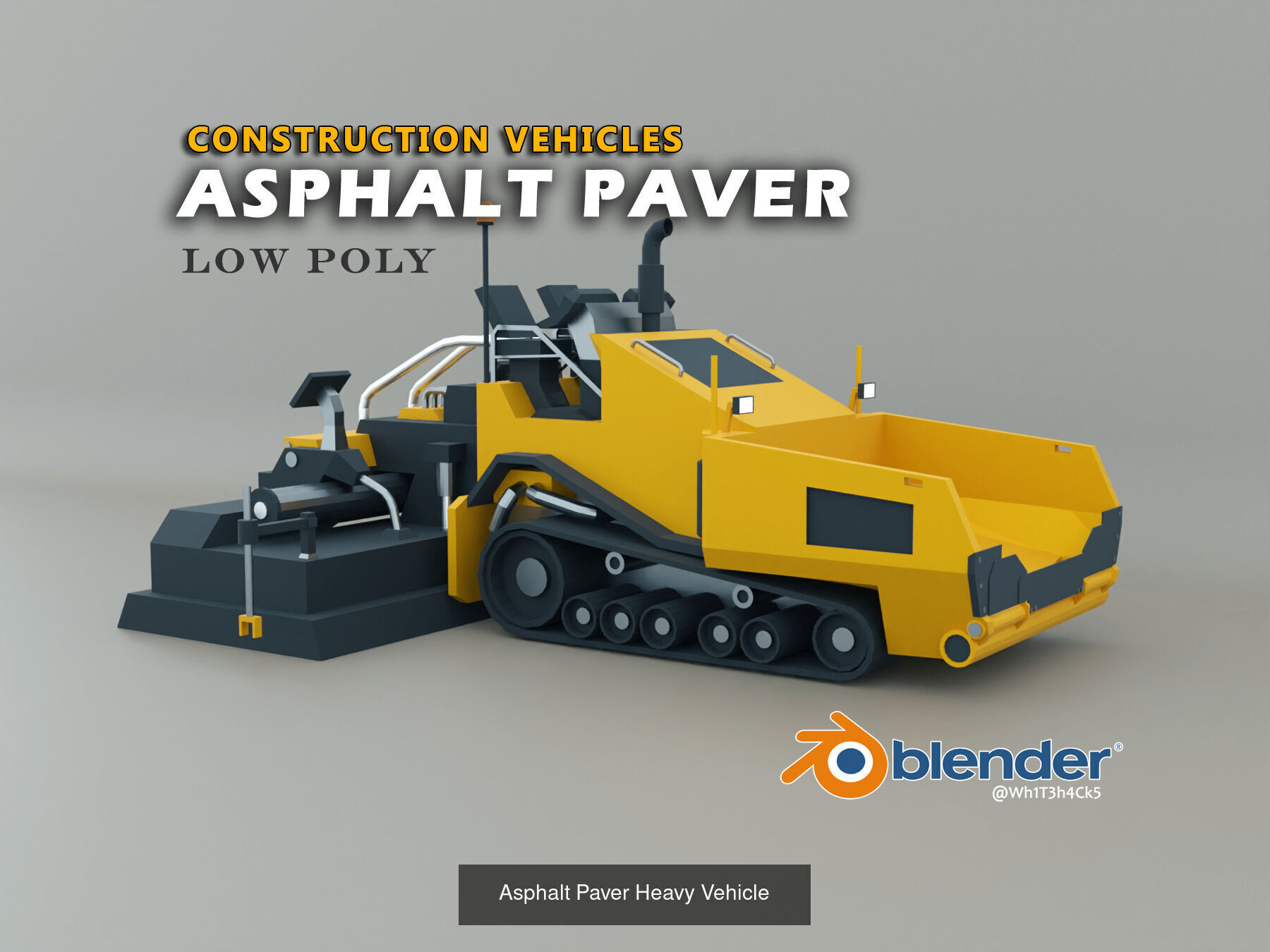 24 Heavy Vehicles - Mega Pack Low-poly 3D Model Collection_4