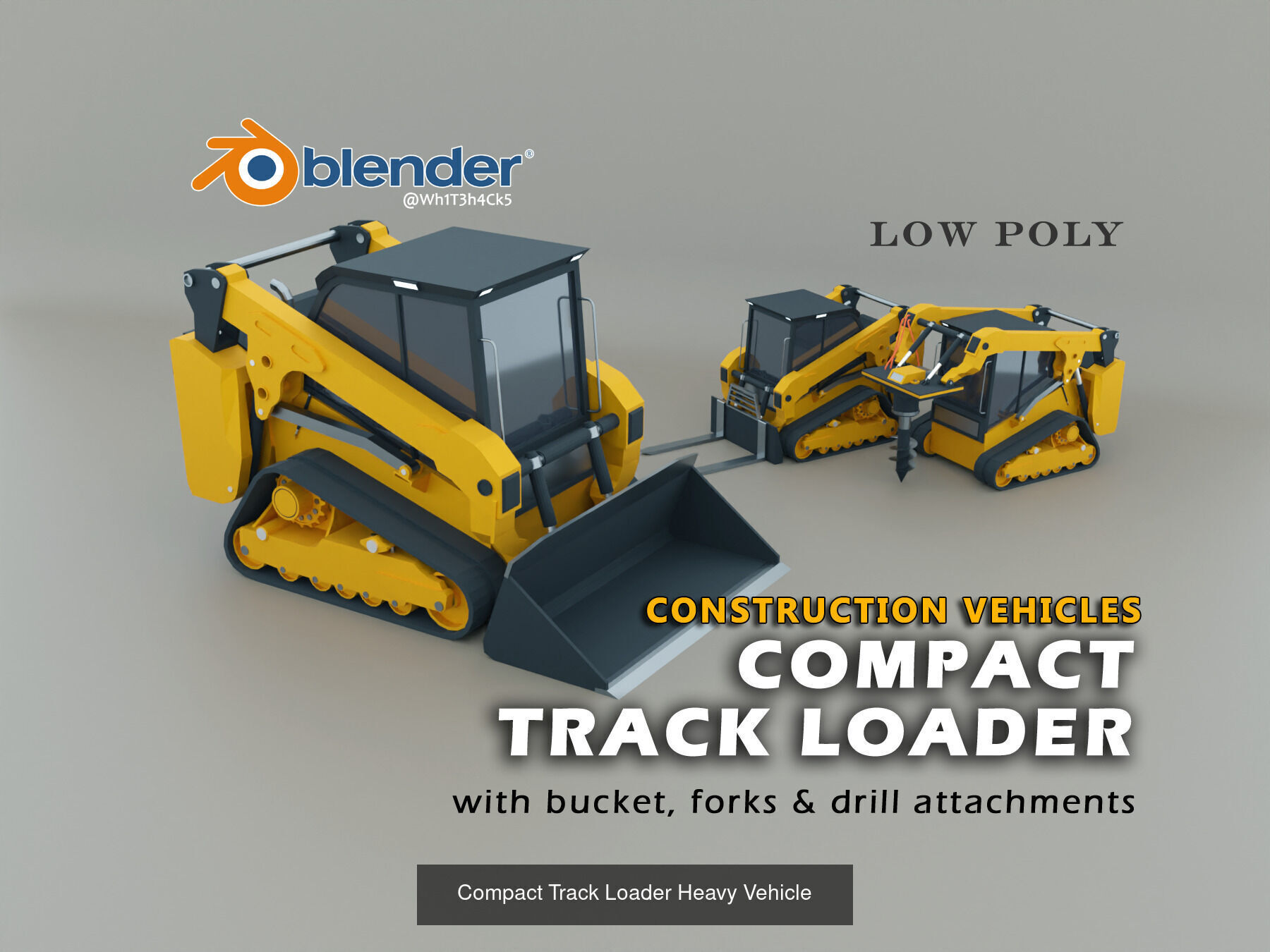 24 Heavy Vehicles - Mega Pack Low-poly 3D Model Collection_8