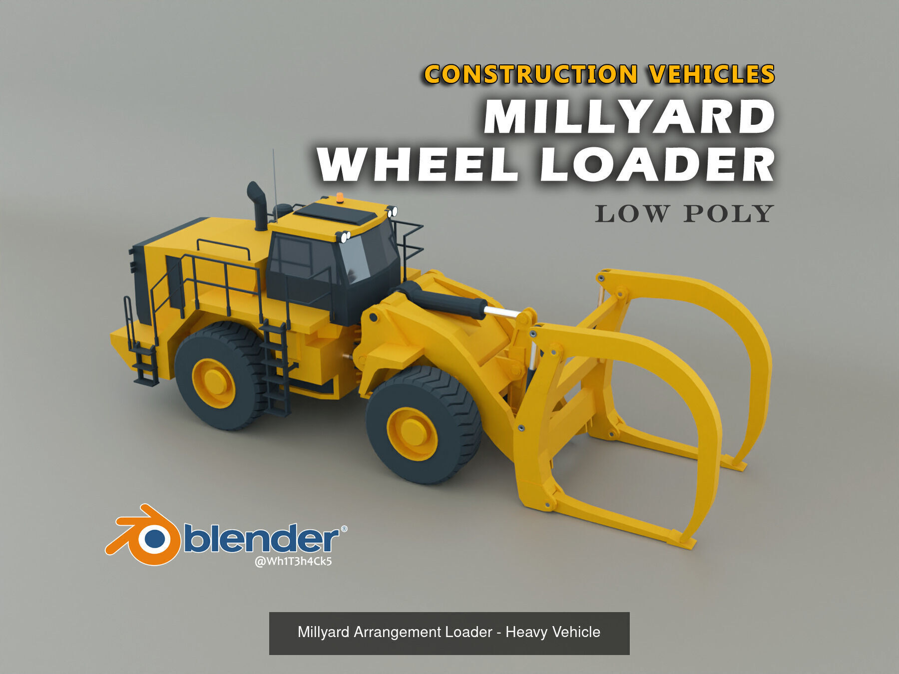 24 Heavy Vehicles - Mega Pack Low-poly 3D Model Collection_12