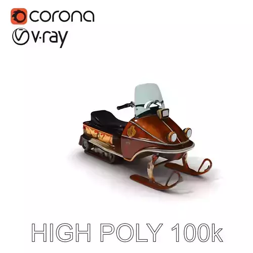 Vintage Snowmobile Model Pack