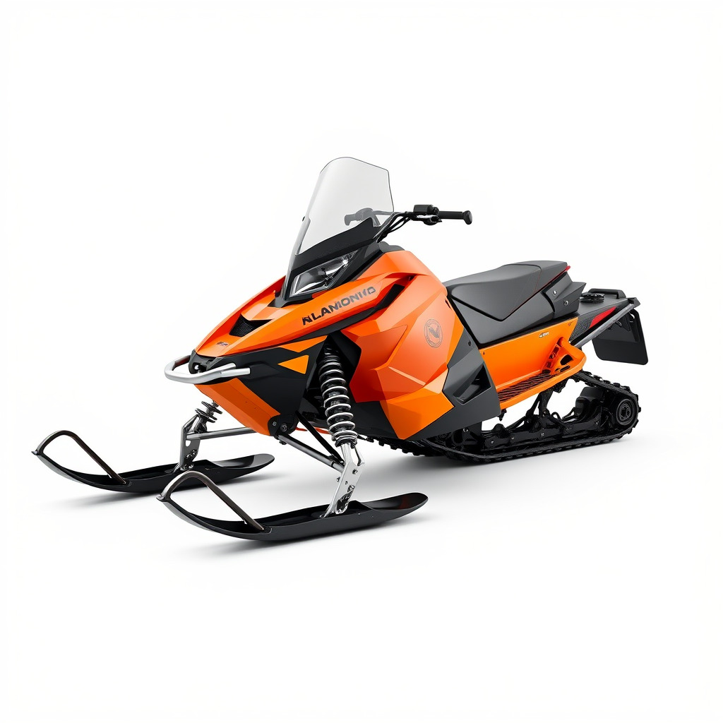 Snowmobile Model Pack with Detailed Design Low-poly 3D model_4