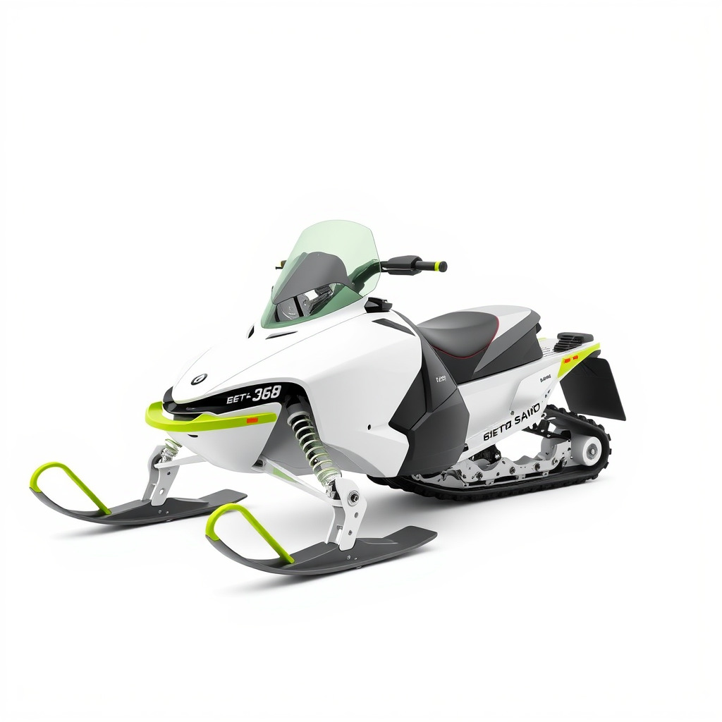 Snowmobile D Model Pack Low-poly 3D model_4