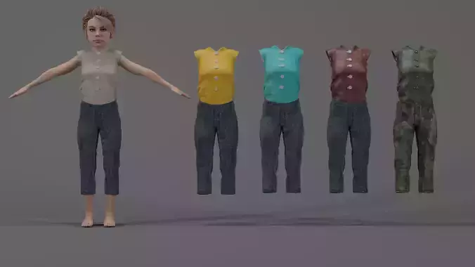 CARTOON Stylized Kid Outfit