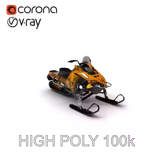 Camouflage Snowmobile Model Pack