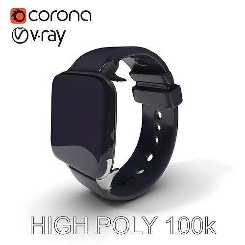 Smartwatch Design D Model Pack Low-poly 3D model