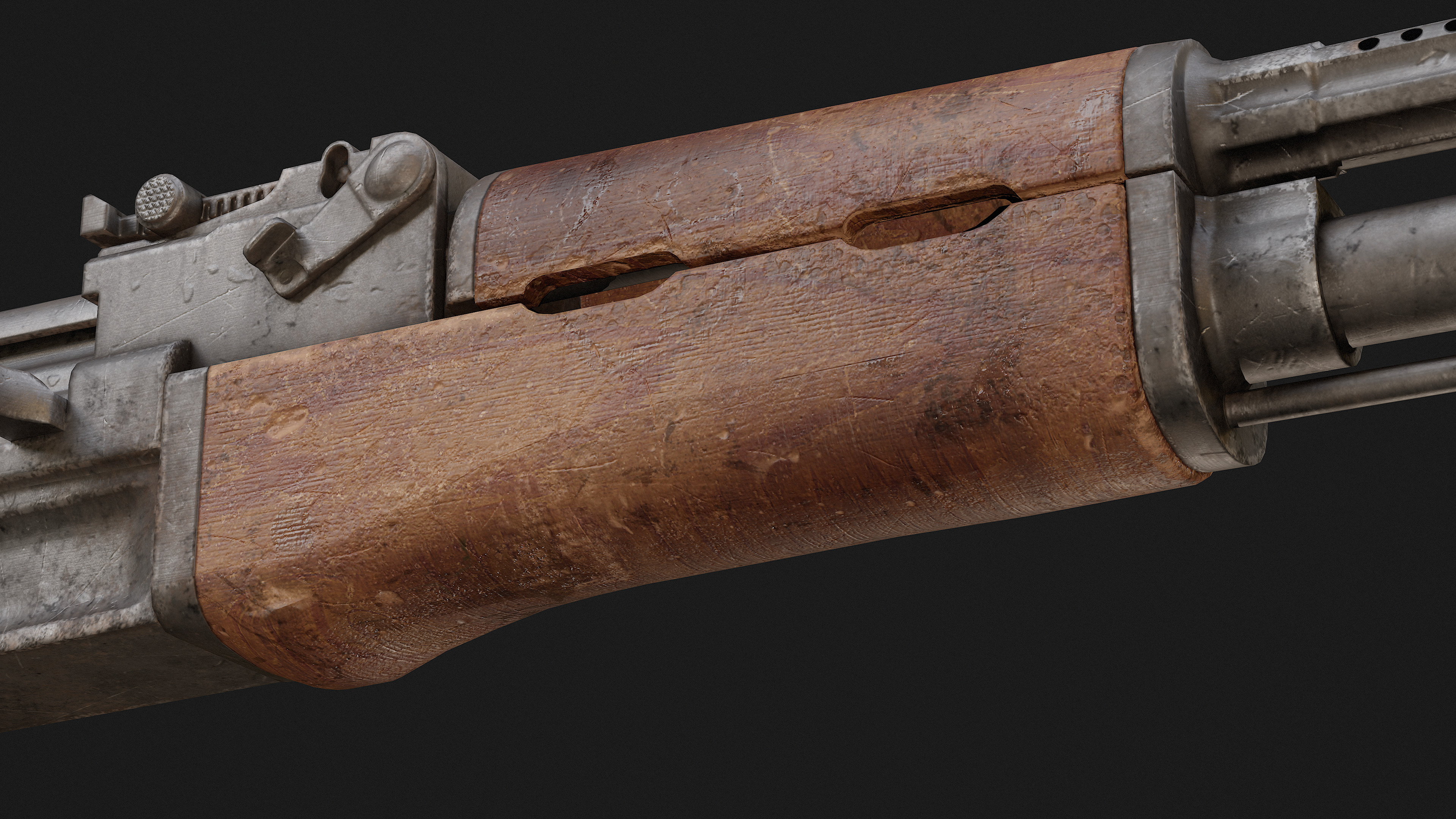 AK-47 Game Ready Model Low-poly 3D model_19