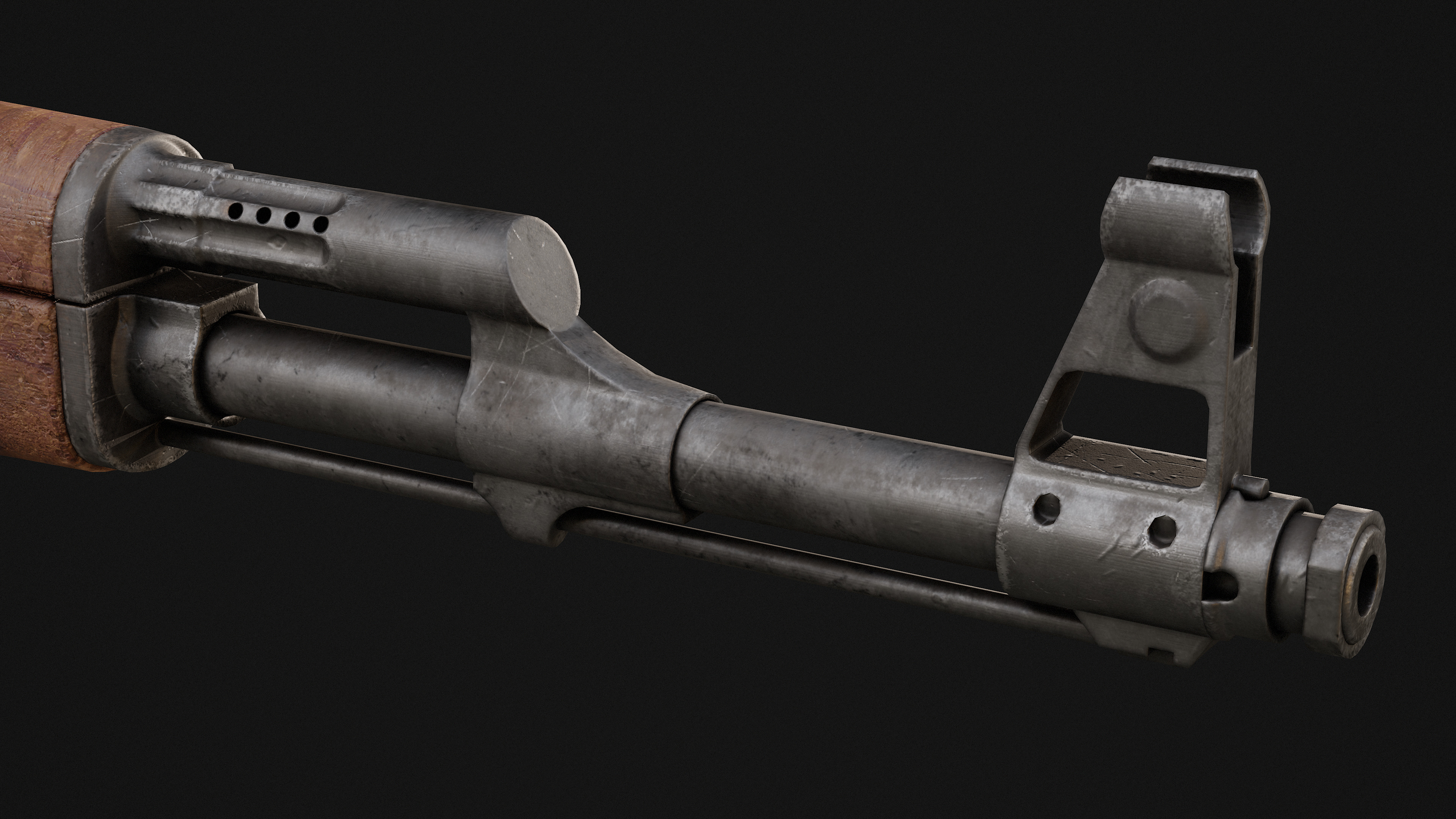 AK-47 Game Ready Model Low-poly 3D model_5