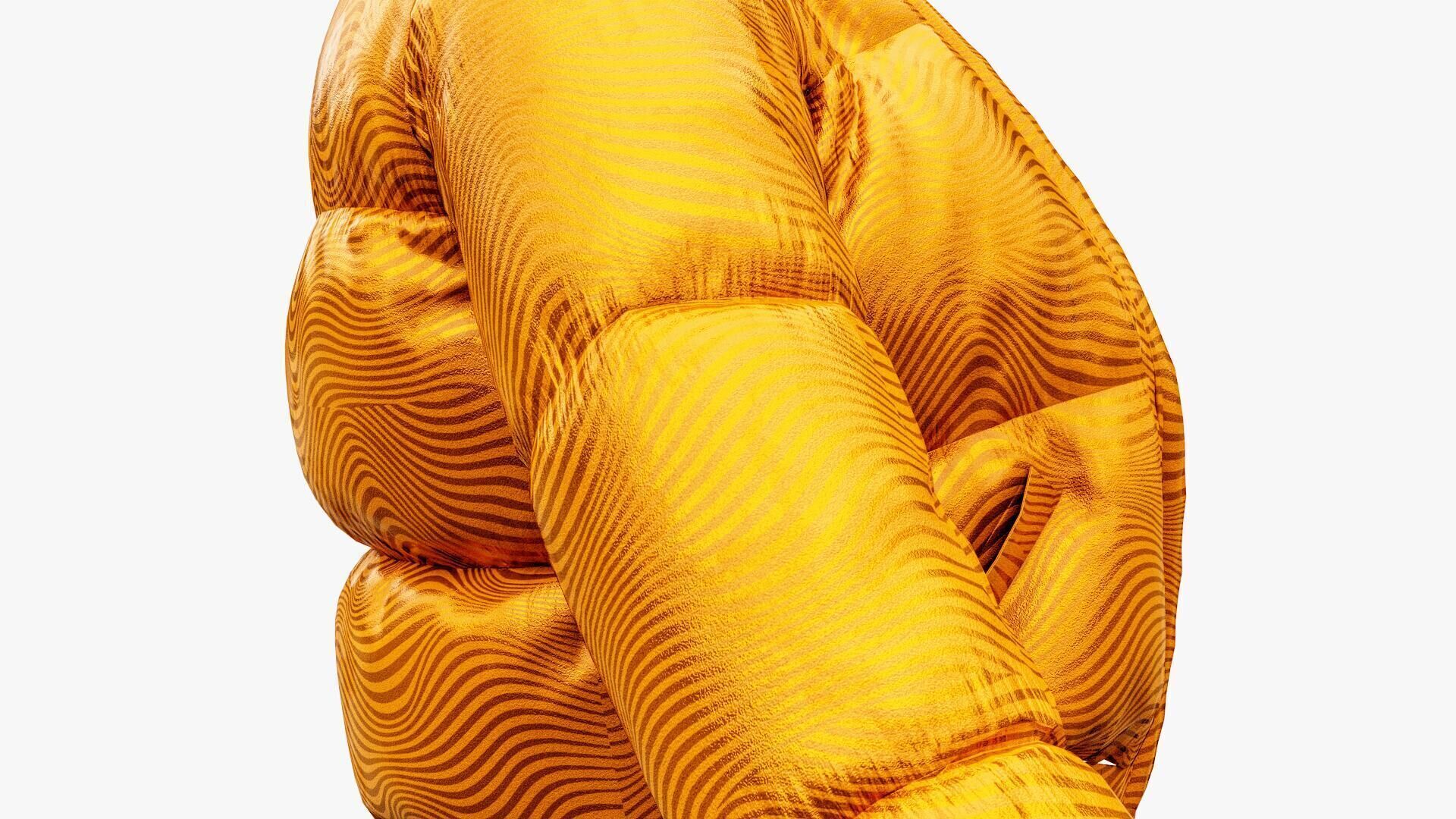 Puffer Jacket Low-poly 3D model_15